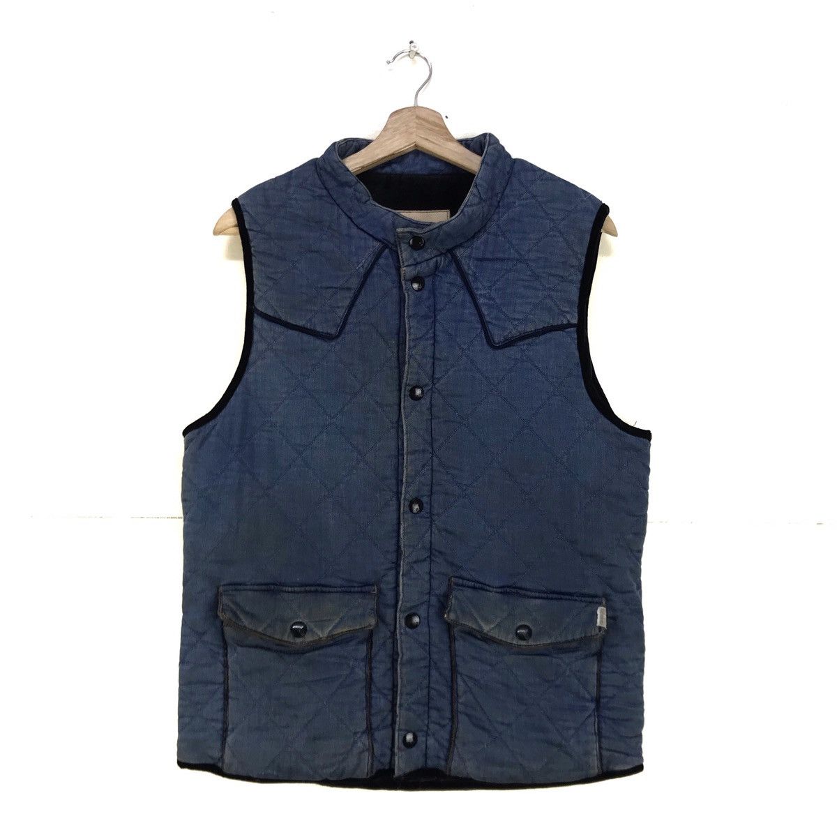 FACTOTUM Factotum by Issey Miyake Denim Indigo Vest Size US S / EU 44-46 / 1 - 2 Thumbnail