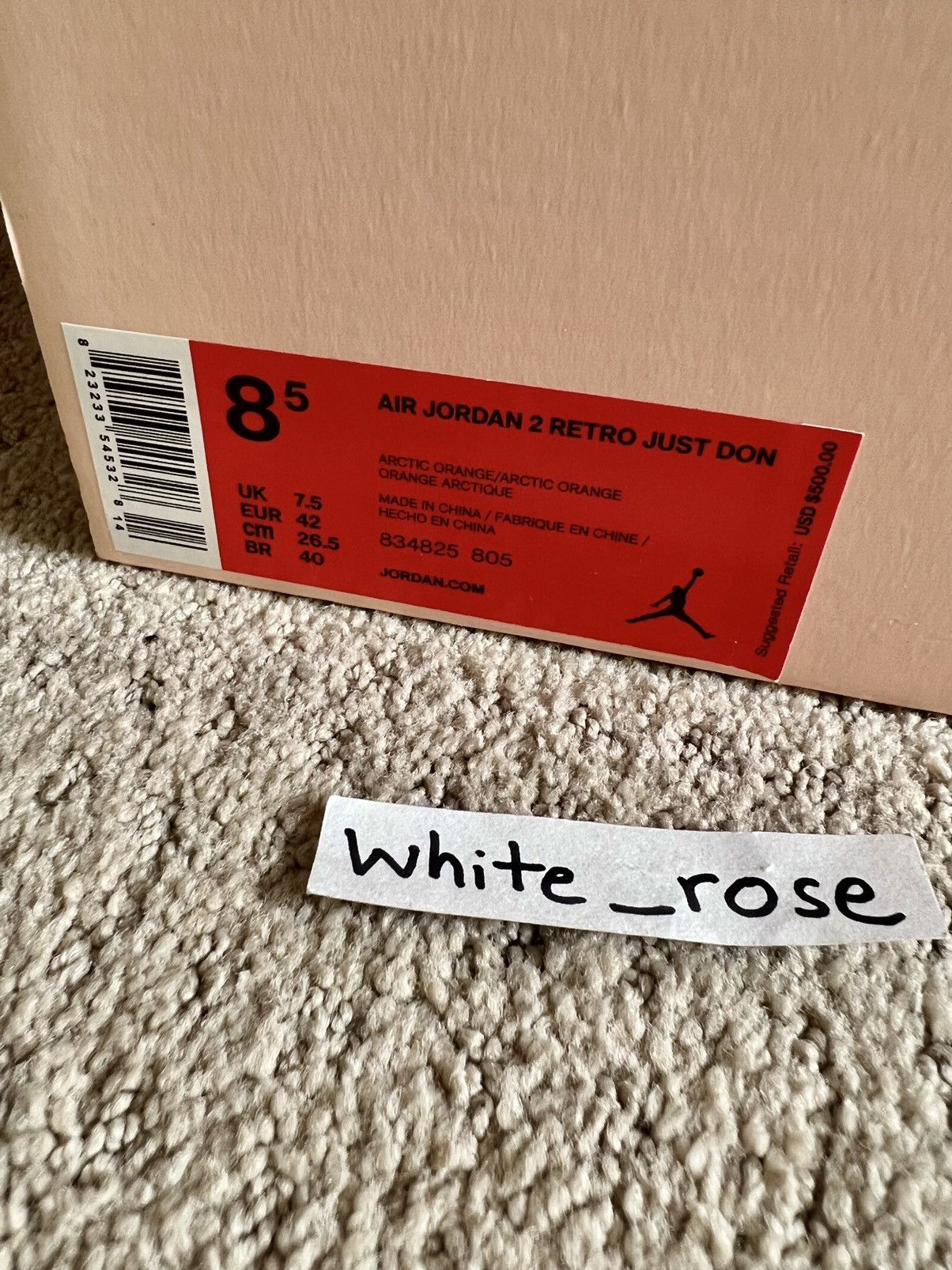 Jordan Brand Just Don x Air Jordan 2 Retro ‘Arctic Orange’ Size US 8.5 / EU 41-42 - 16 Thumbnail