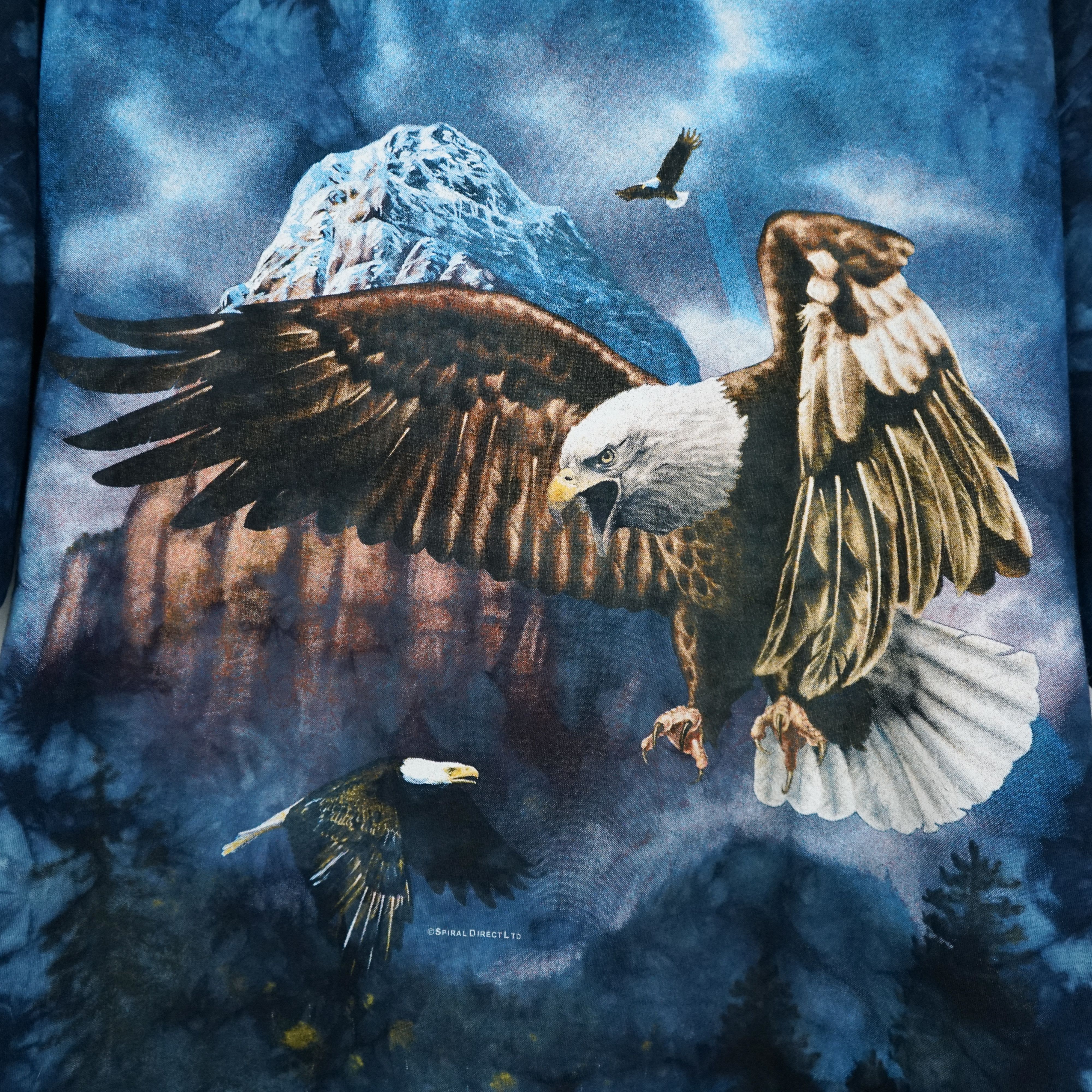 Vintage Vintage Eagle All Over Print t shirt 1990s Tie Dye Size US XL / EU 56 / 4 - 2 Thumbnail
