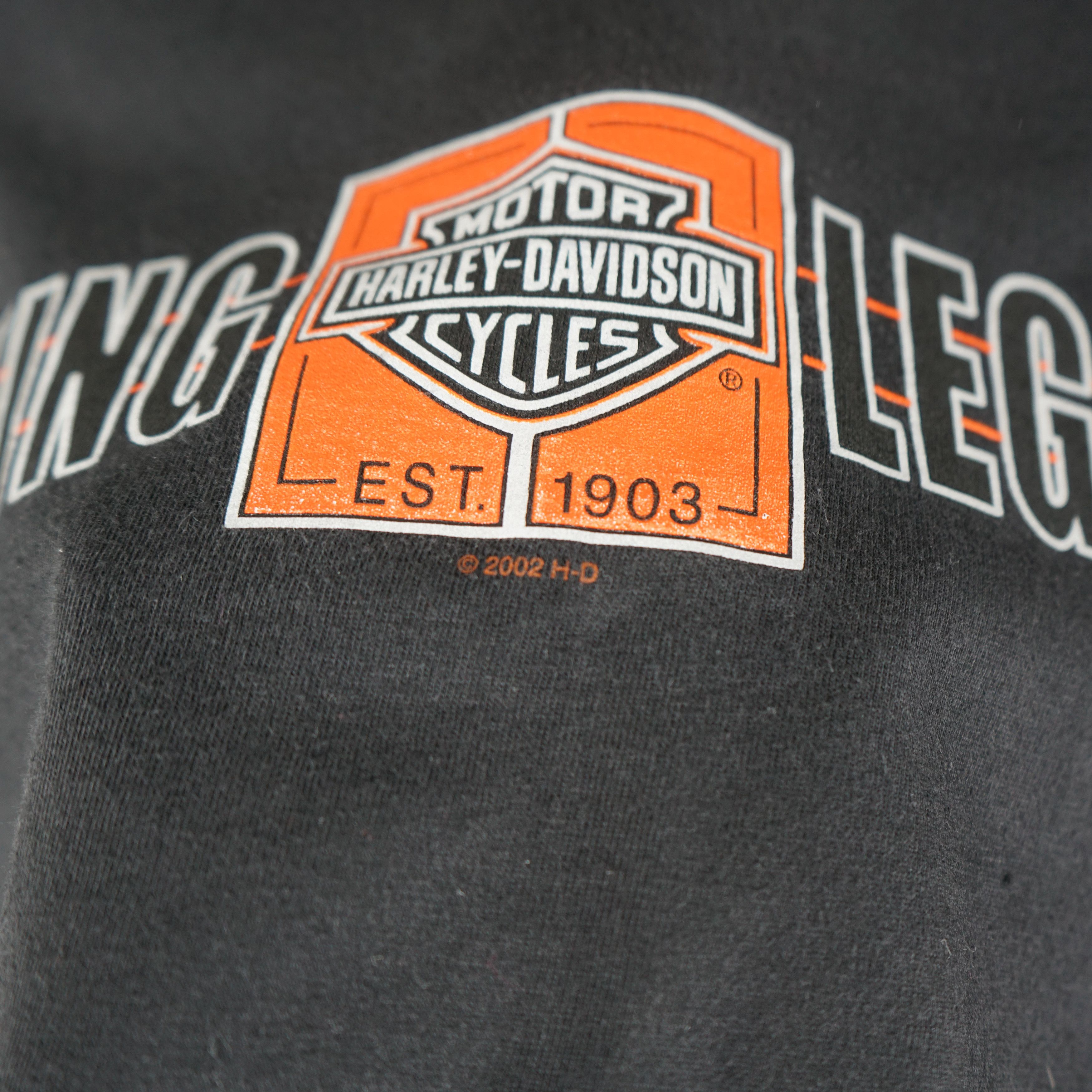 Harley Davidson × Vintage 2002 Harley-Davidson t-shirt Living Legend Size US XL / EU 56 / 4 - 7 Thumbnail