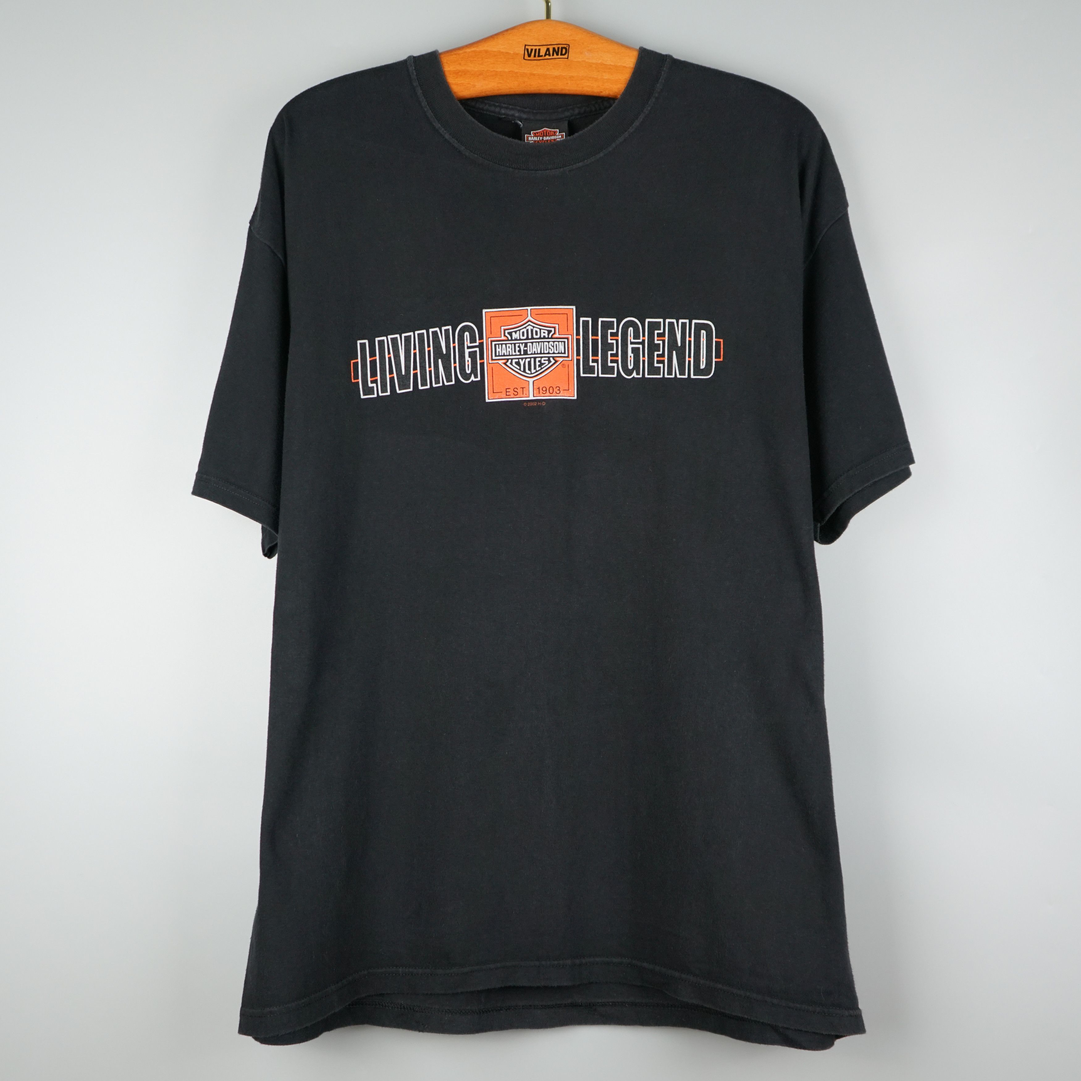 Harley Davidson × Vintage 2002 Harley-Davidson t-shirt Living Legend Size US XL / EU 56 / 4 - 1 Thumbnail