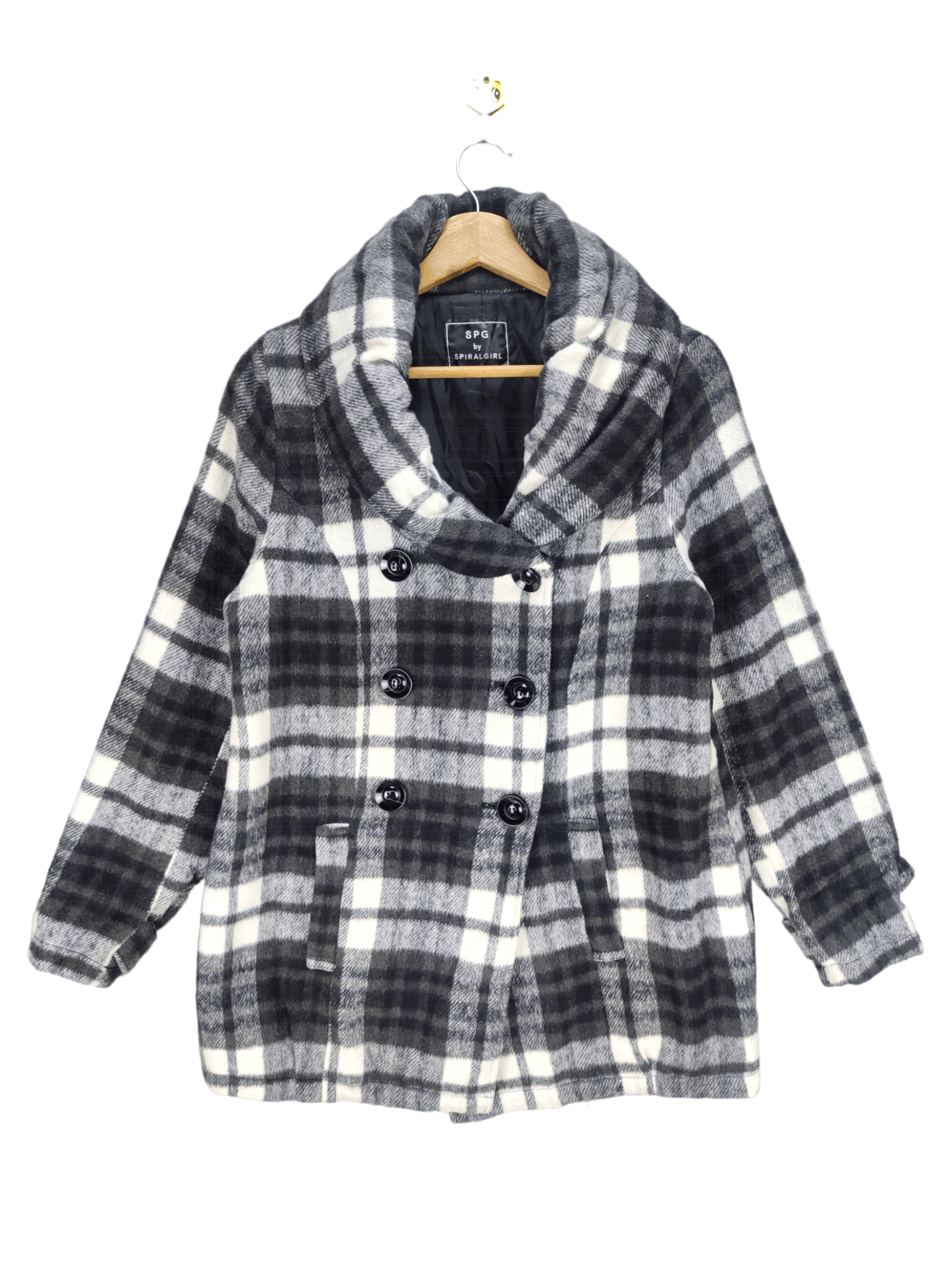 Steals🔥Coat Jacket Checker SPG by Spiral Girl