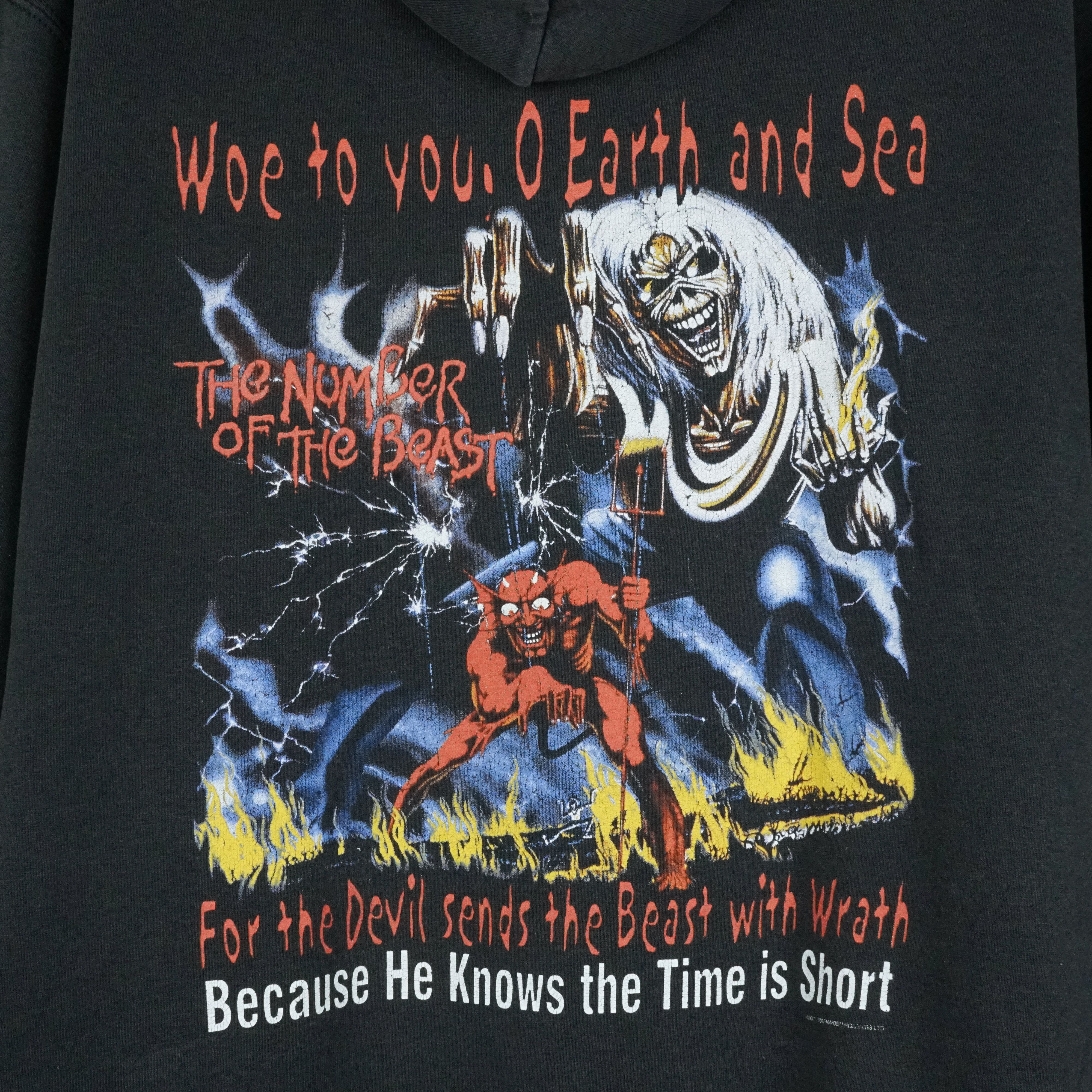 Band Tees × Vintage 2000 Iron Maiden Hoodie Number of The Beast Size US L / EU 52-54 / 3 - 2 Thumbnail