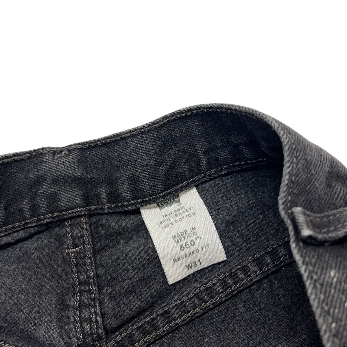 Levi's × Vintage Levis 550 Denim Shorts Black Size US 31 - 4 Thumbnail