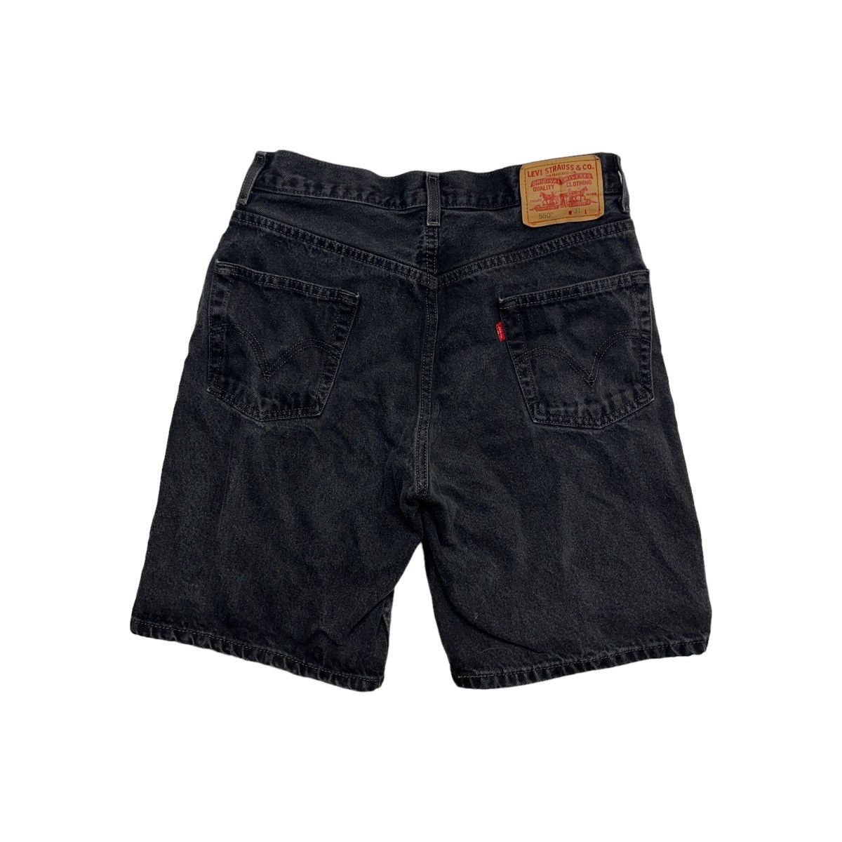 Levi's × Vintage Levis 550 Denim Shorts Black Size US 31 - 5 Thumbnail