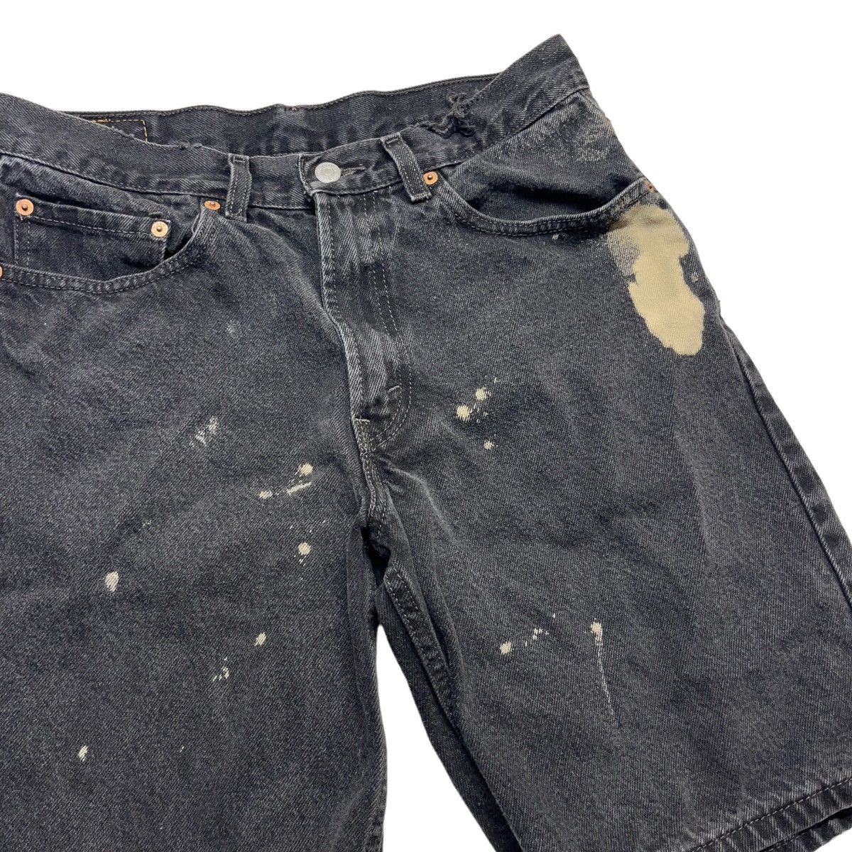 Levi's × Vintage Levis 550 Denim Shorts Black Size US 31 - 2 Thumbnail