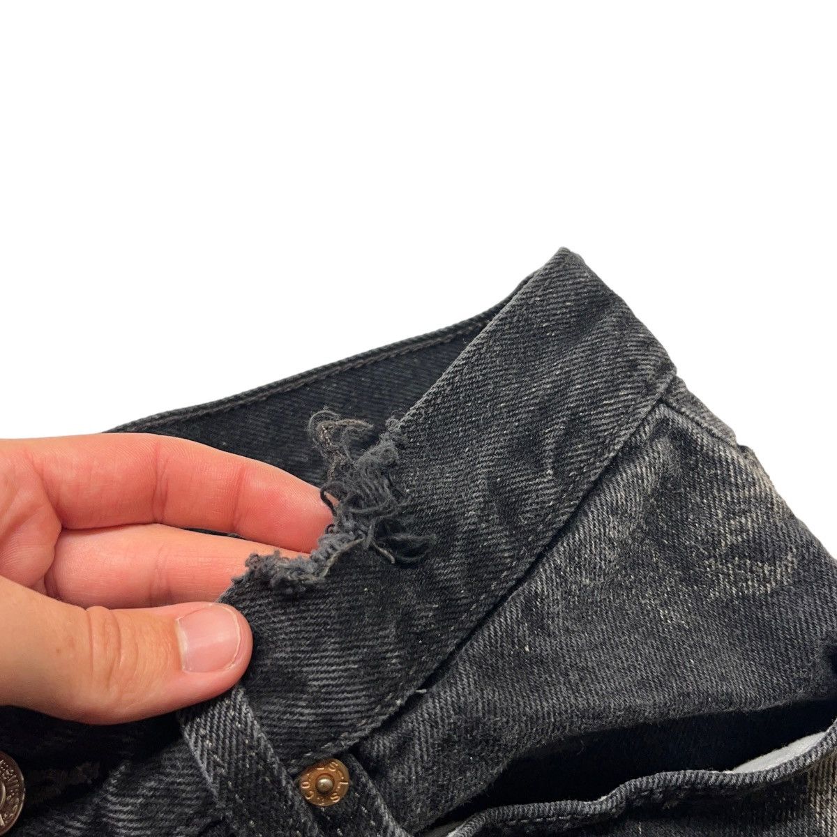 Levi's × Vintage Levis 550 Denim Shorts Black Size US 31 - 3 Thumbnail