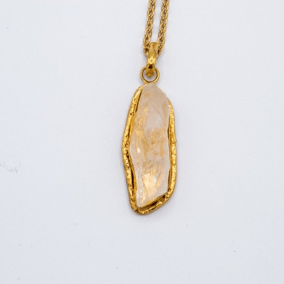 Sylvia Toledano Good Vibes Only Goldtone & Crystal Pendant N