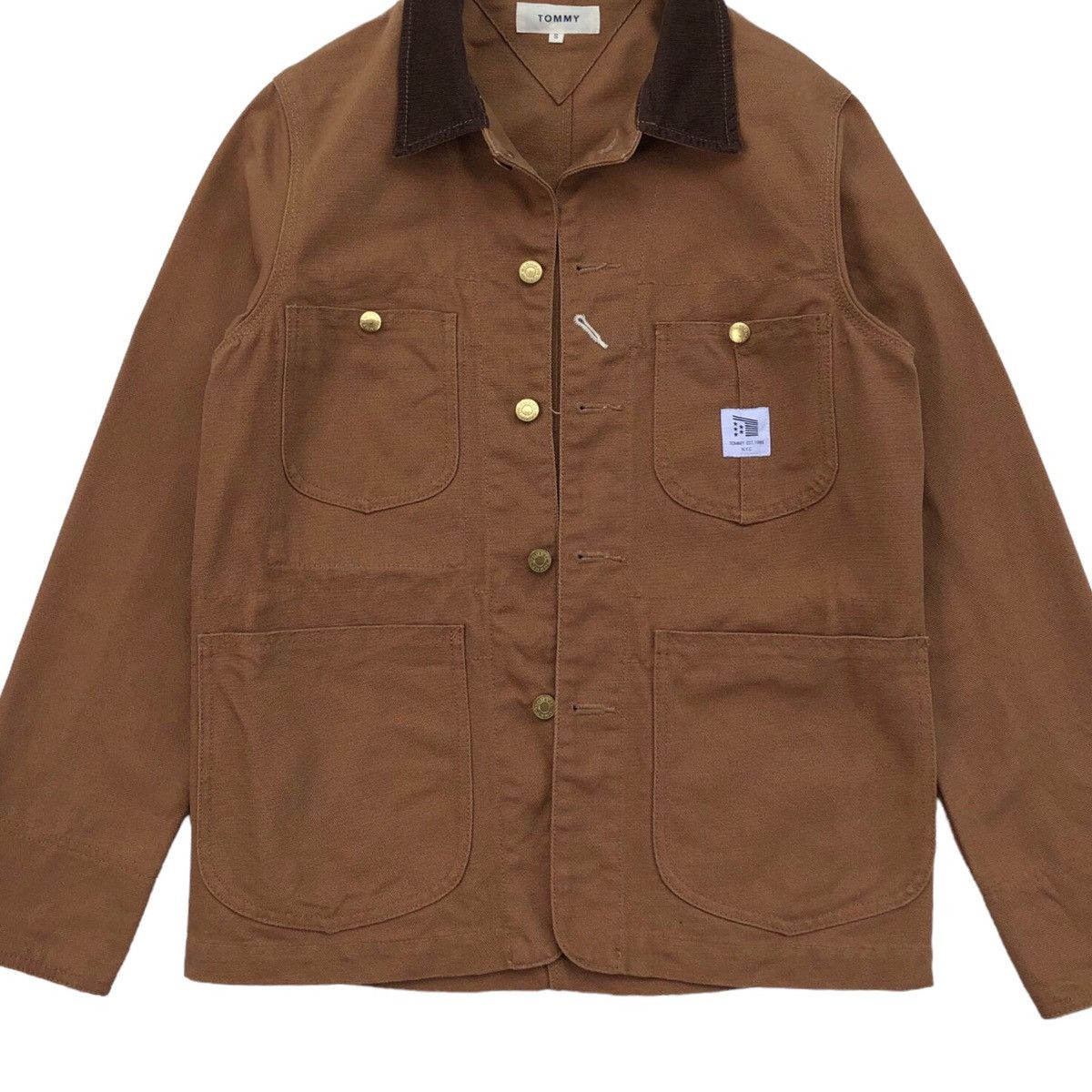 Tommy Hilfiger Tommy EST.1985 N.Y.C Duck Canvas Chore Coat Jacket Size US S / EU 44-46 / 1 - 3 Thumbnail