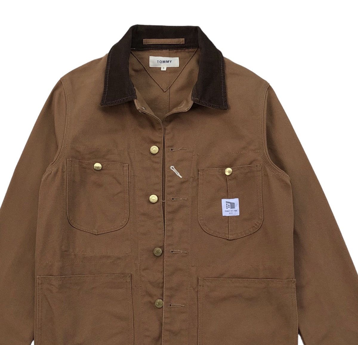 Tommy Hilfiger Tommy EST.1985 N.Y.C Duck Canvas Chore Coat Jacket Size US S / EU 44-46 / 1 - 2 Thumbnail