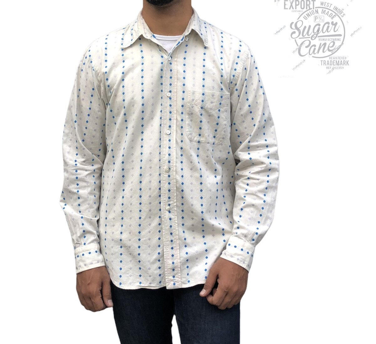 Sugar Cane Vintage Sugar Cane Long Sleeves Shirt Size US M / EU 48-50 / 2 - 1 Thumbnail