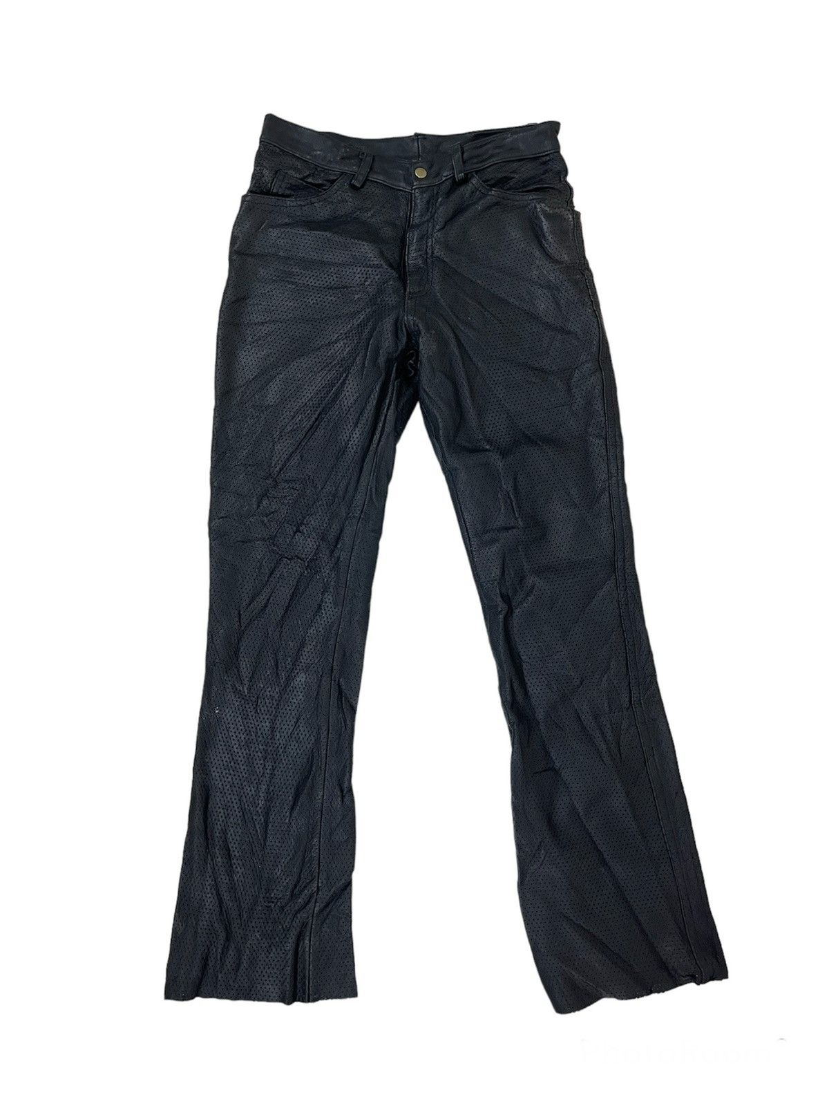 ❌MUST GONE❌ FLARE LEATHER OUTLAW PANTS KMRII STYLE