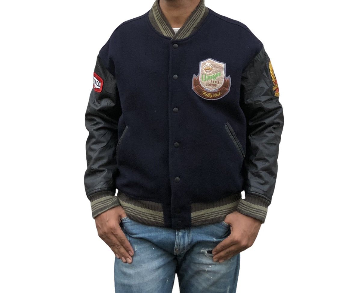 Japanese Brand Vintage 90s Fittz Limited Varsity Letterman Jacket Size US L / EU 52-54 / 3 - 7 Thumbnail