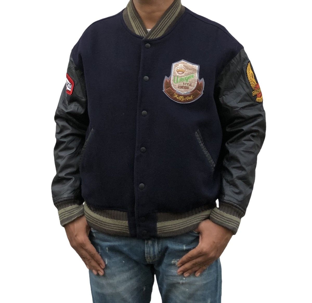 Japanese Brand Vintage 90s Fittz Limited Varsity Letterman Jacket Size US L / EU 52-54 / 3 - 6 Thumbnail
