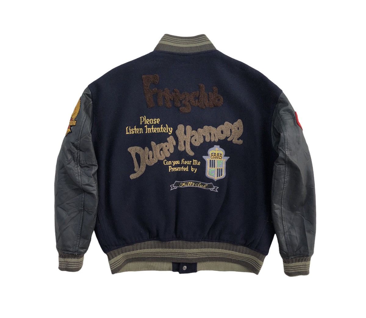 Japanese Brand Vintage 90s Fittz Limited Varsity Letterman Jacket Size US L / EU 52-54 / 3 - 10 Thumbnail
