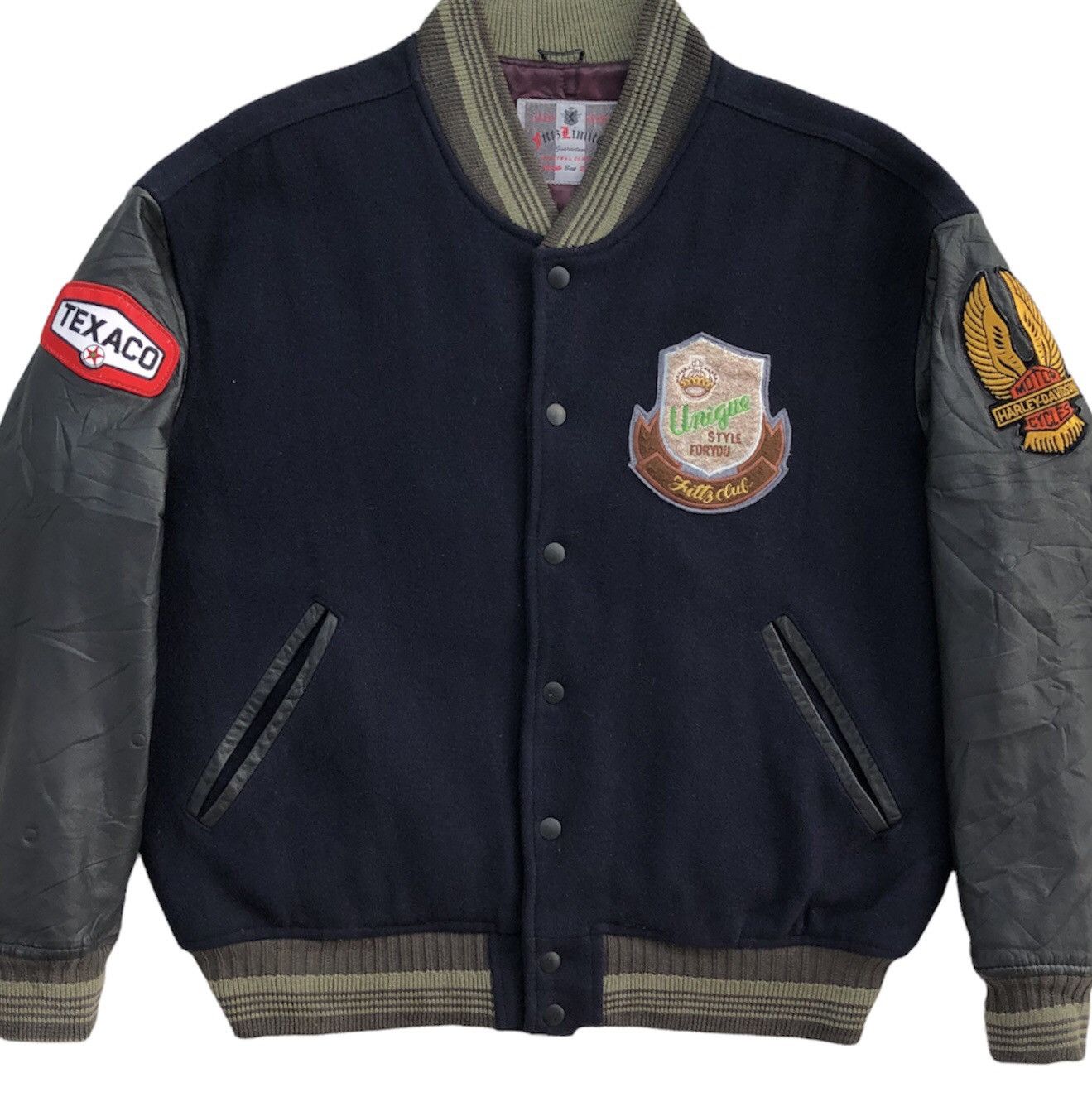 Japanese Brand Vintage 90s Fittz Limited Varsity Letterman Jacket Size US L / EU 52-54 / 3 - 13 Thumbnail