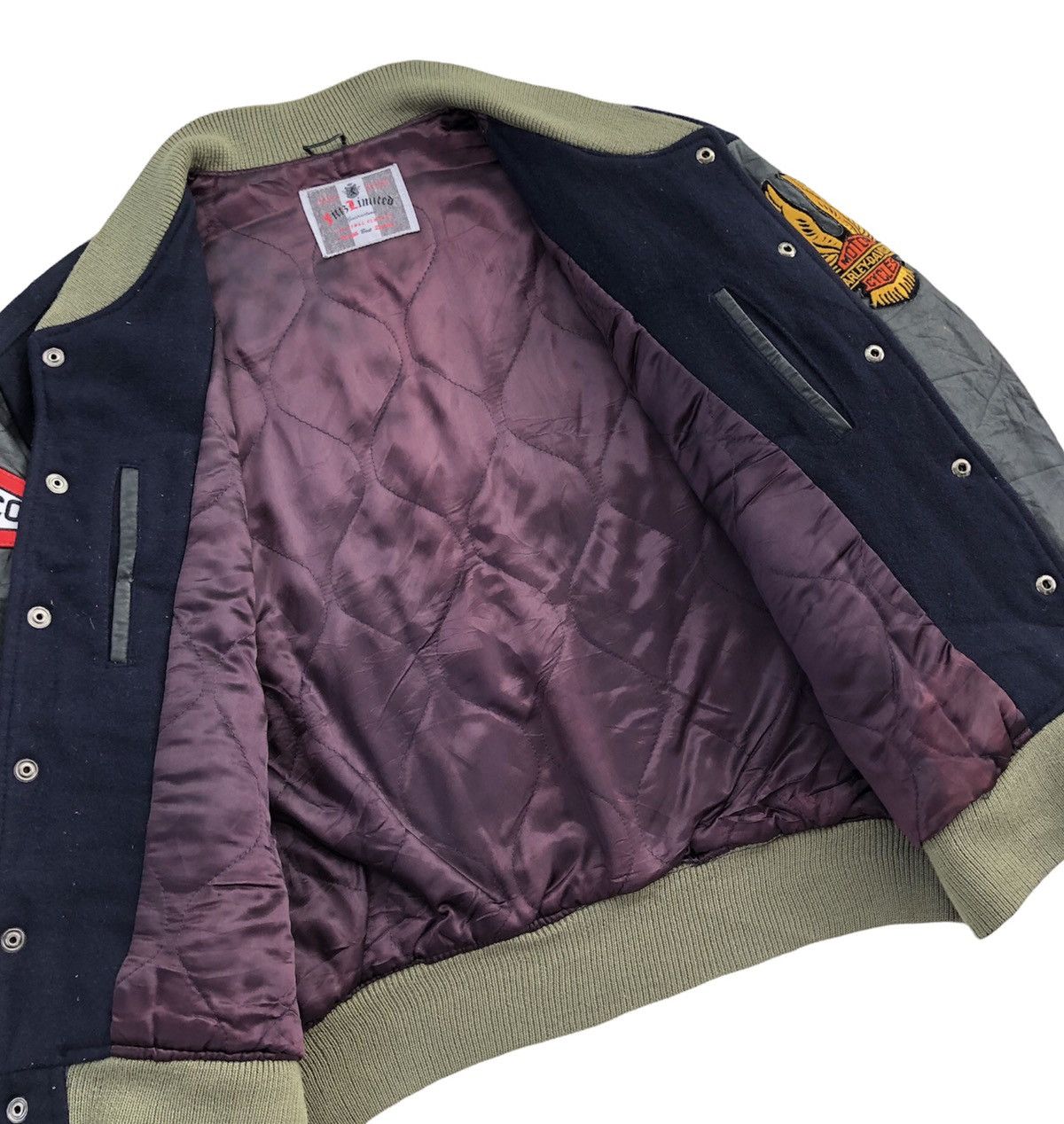 Japanese Brand Vintage 90s Fittz Limited Varsity Letterman Jacket Size US L / EU 52-54 / 3 - 18 Thumbnail