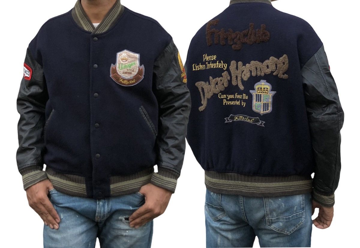 Japanese Brand Vintage 90s Fittz Limited Varsity Letterman Jacket Size US L / EU 52-54 / 3 - 2 Thumbnail