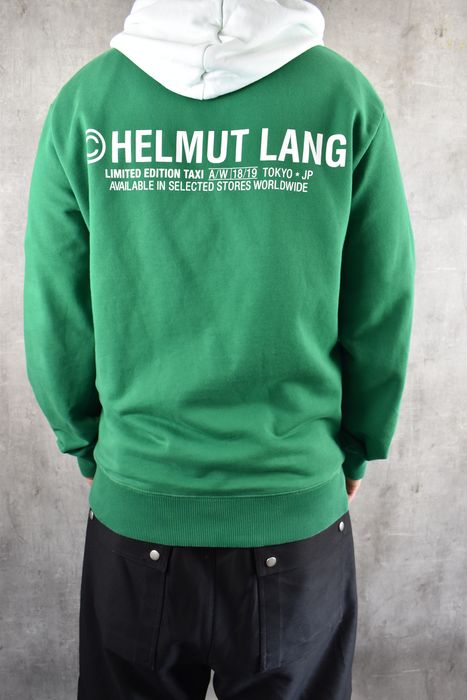 Helmut lang best sale taxi hoodie green