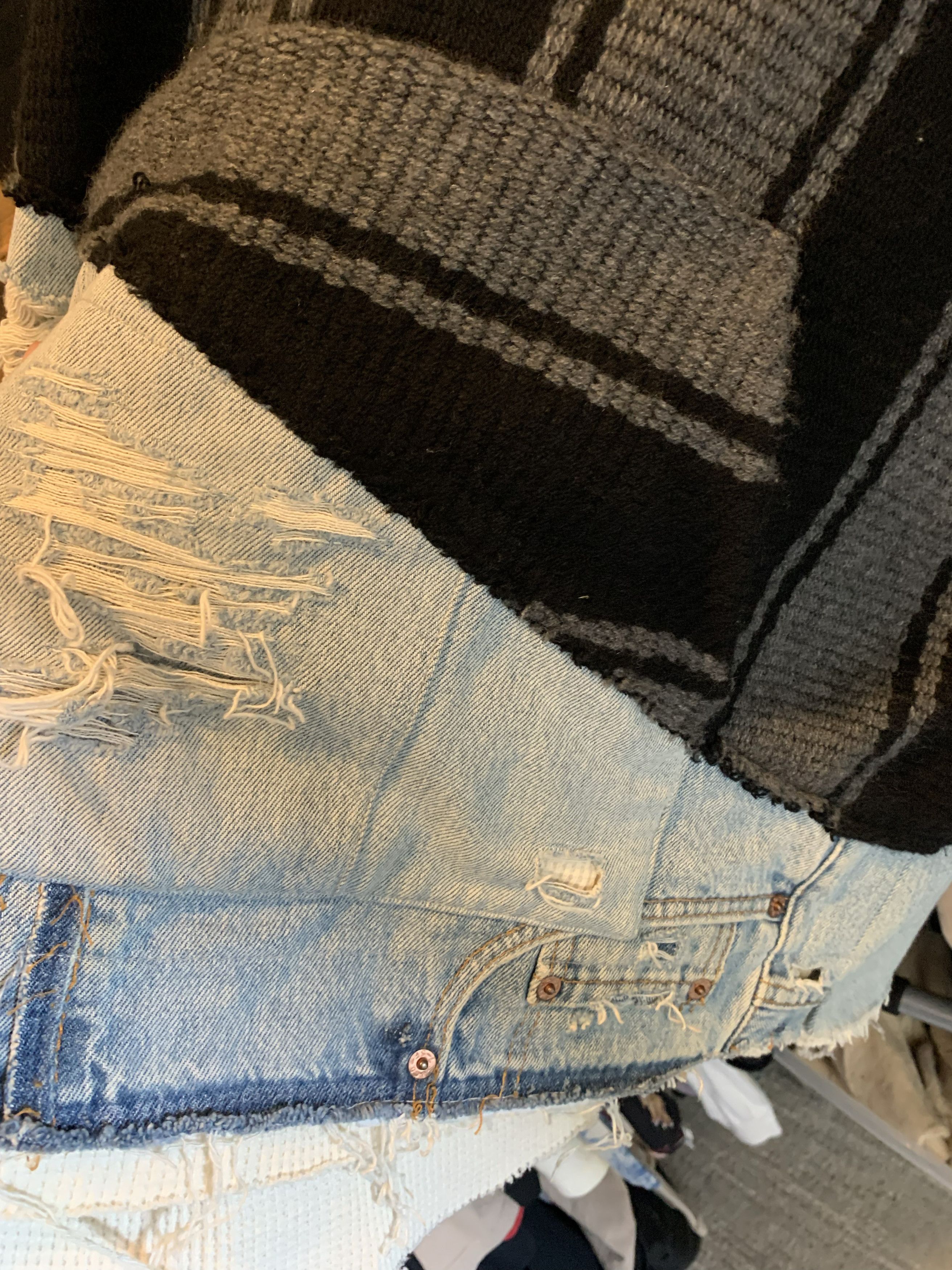 Alanui × Greg Lauren Greg Lauen x Alanui denim cashmere 50/50 hoodie Size US L / EU 52-54 / 3 - 17 Thumbnail