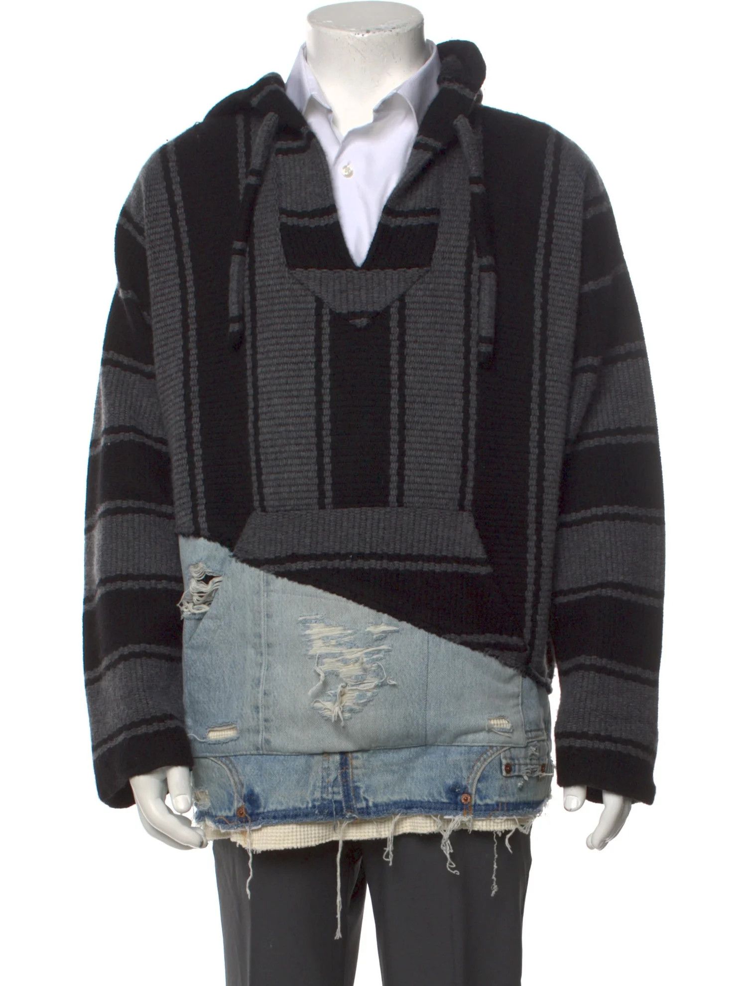 Alanui × Greg Lauren Greg Lauen x Alanui denim cashmere 50/50 hoodie Size US L / EU 52-54 / 3 - 12 Thumbnail