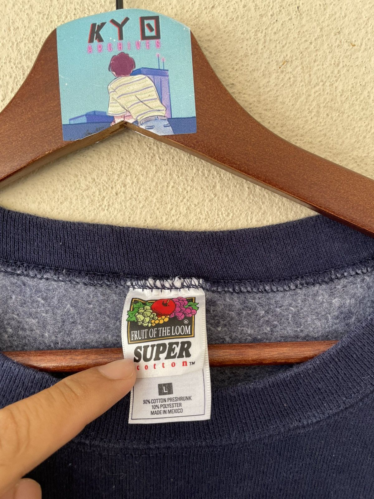 Fruit Of The Loom × Vintage Y2K JAZZ STATION SWEATSHIRT Size US L / EU 52-54 / 3 - 7 Thumbnail