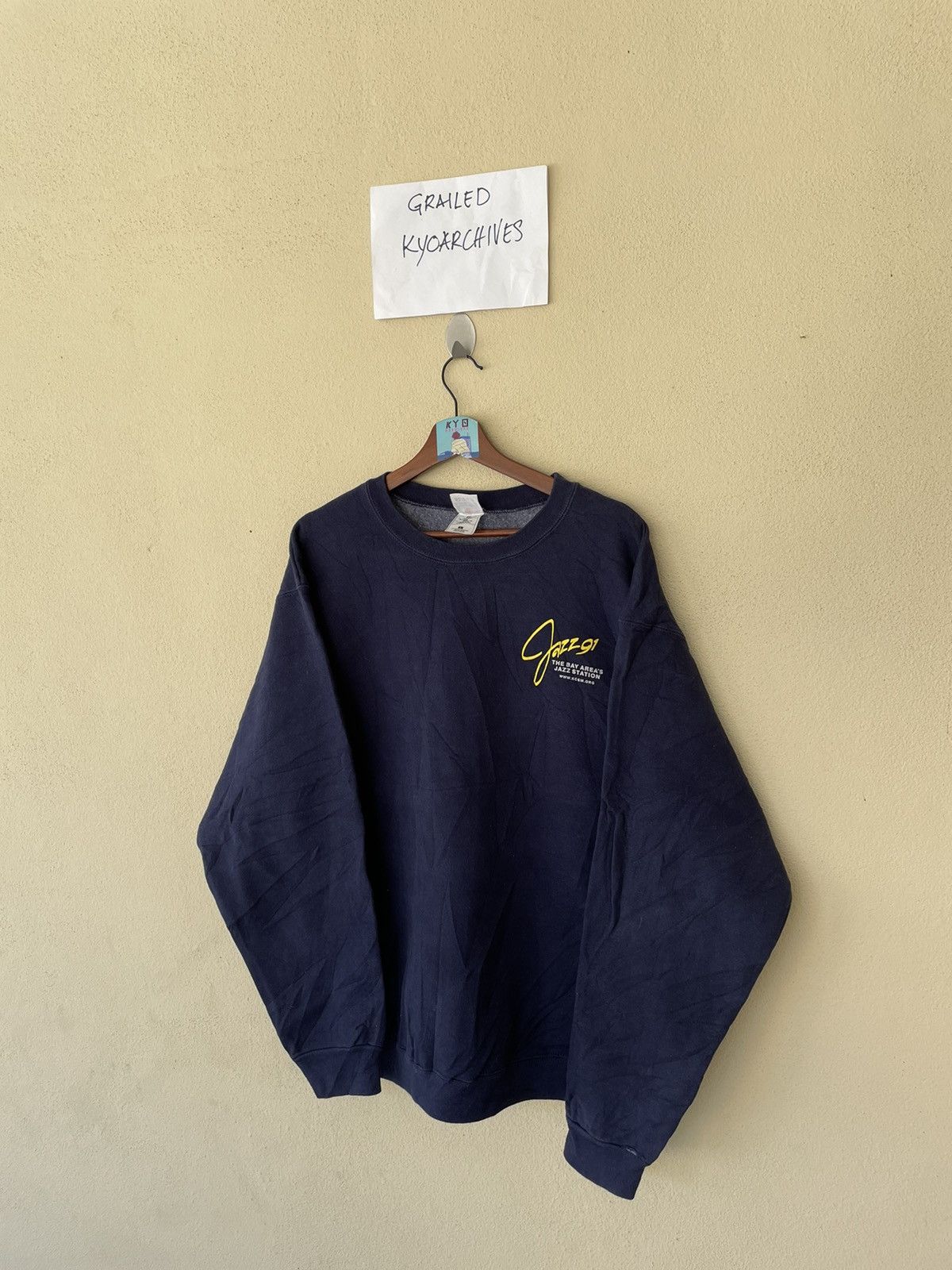 Fruit Of The Loom × Vintage Y2K JAZZ STATION SWEATSHIRT Size US L / EU 52-54 / 3 - 2 Thumbnail