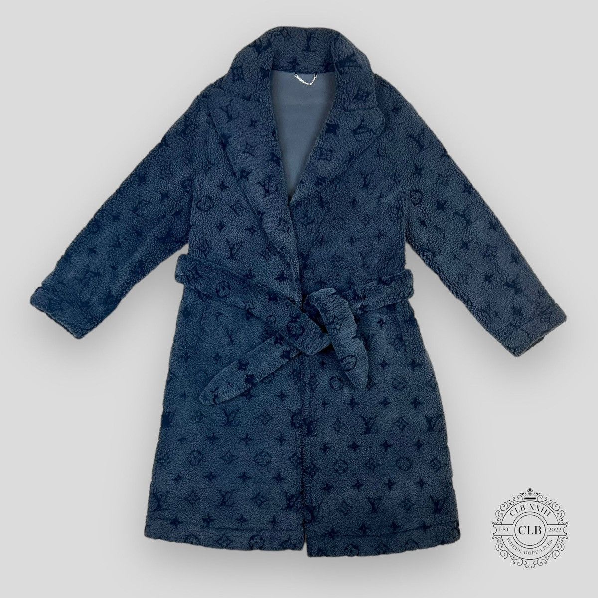 LOUIS VUITTON MONOGRAM SHEARLING OVERCOAT