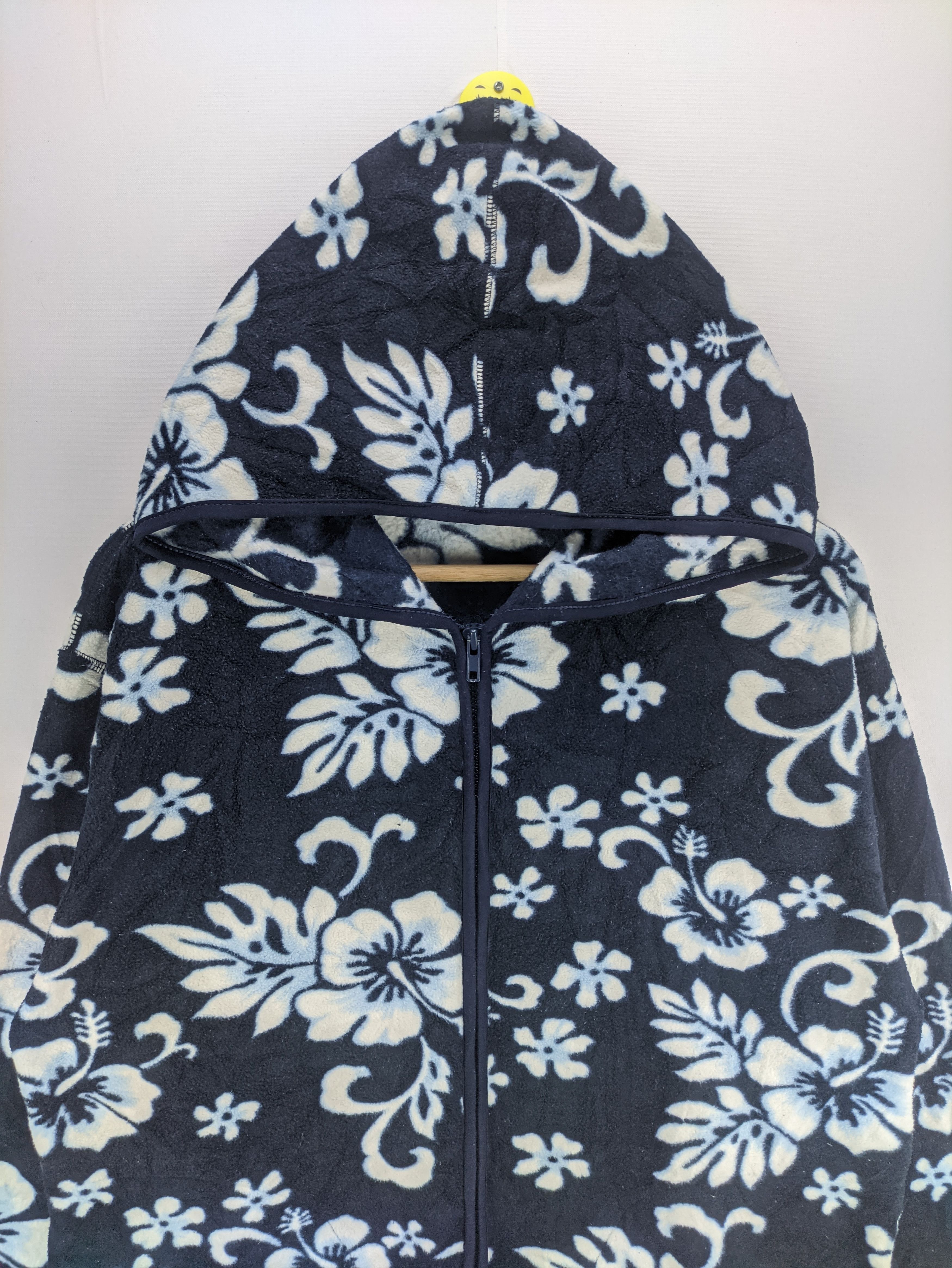 Japanese Brand Steals🔥Vintage Fleece Jacket Floral by Antibal-listic Size US L / EU 52-54 / 3 - 7 Thumbnail