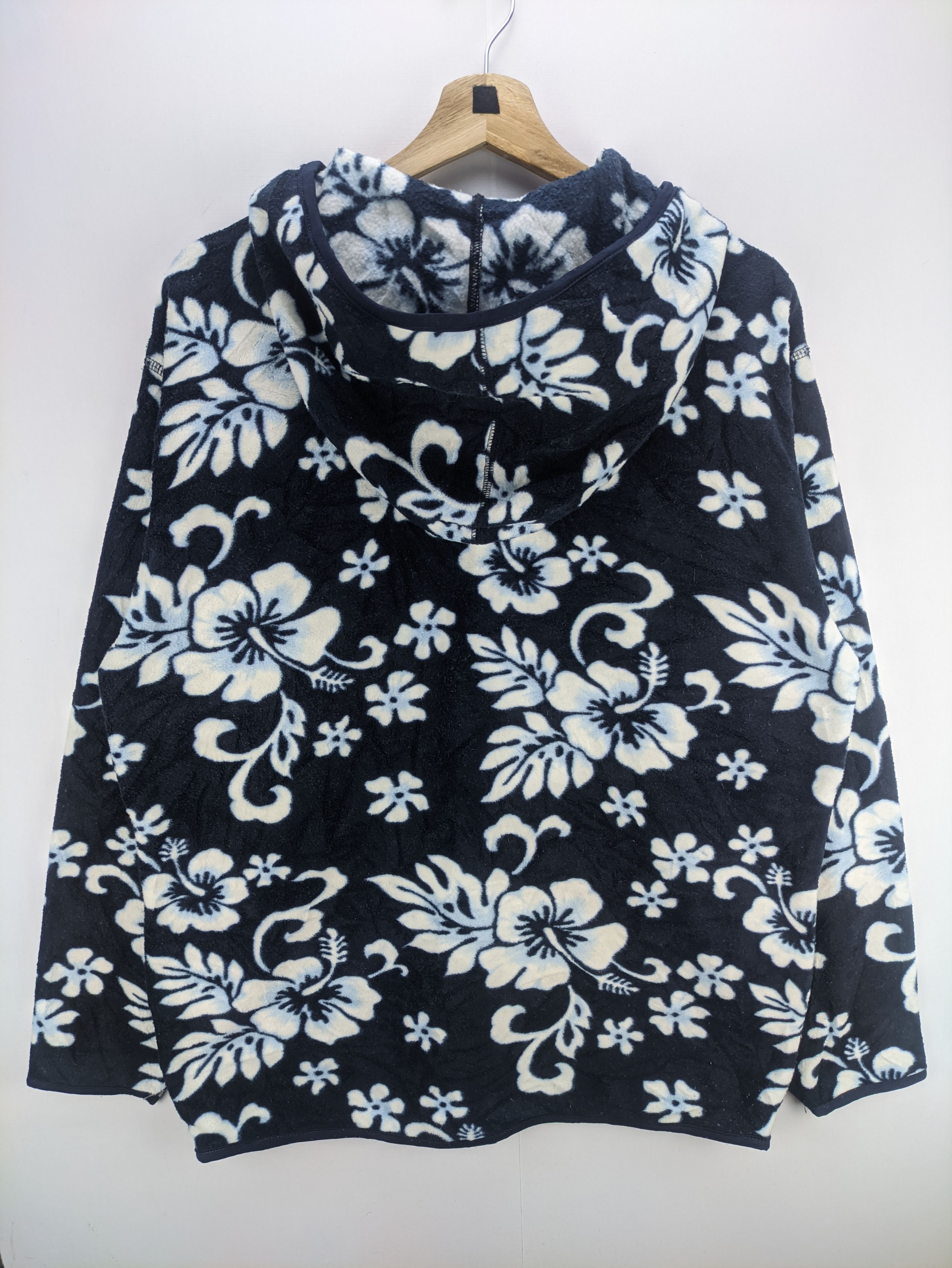 Japanese Brand Steals🔥Vintage Fleece Jacket Floral by Antibal-listic Size US L / EU 52-54 / 3 - 2 Thumbnail