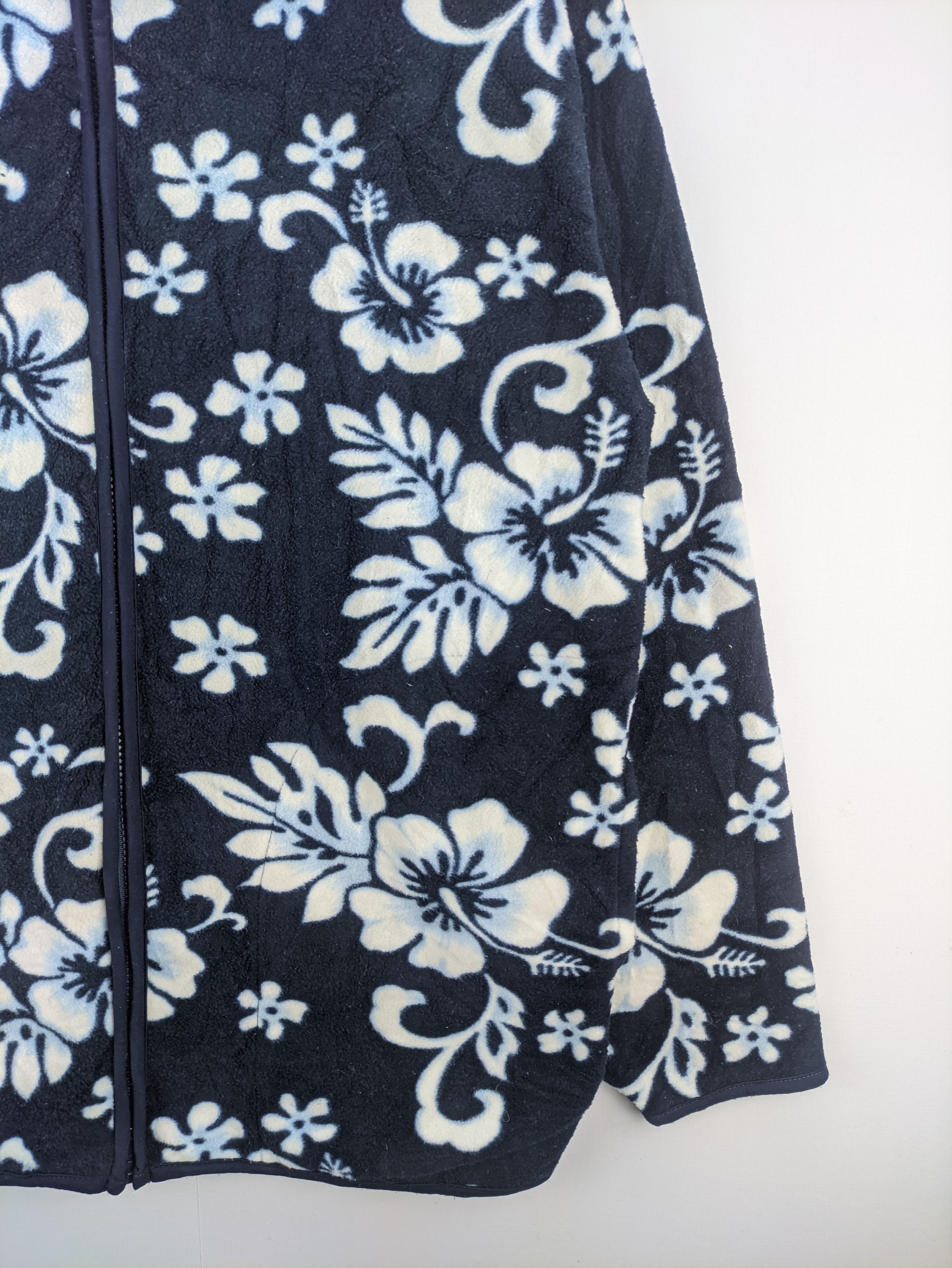 Japanese Brand Steals🔥Vintage Fleece Jacket Floral by Antibal-listic Size US L / EU 52-54 / 3 - 5 Thumbnail