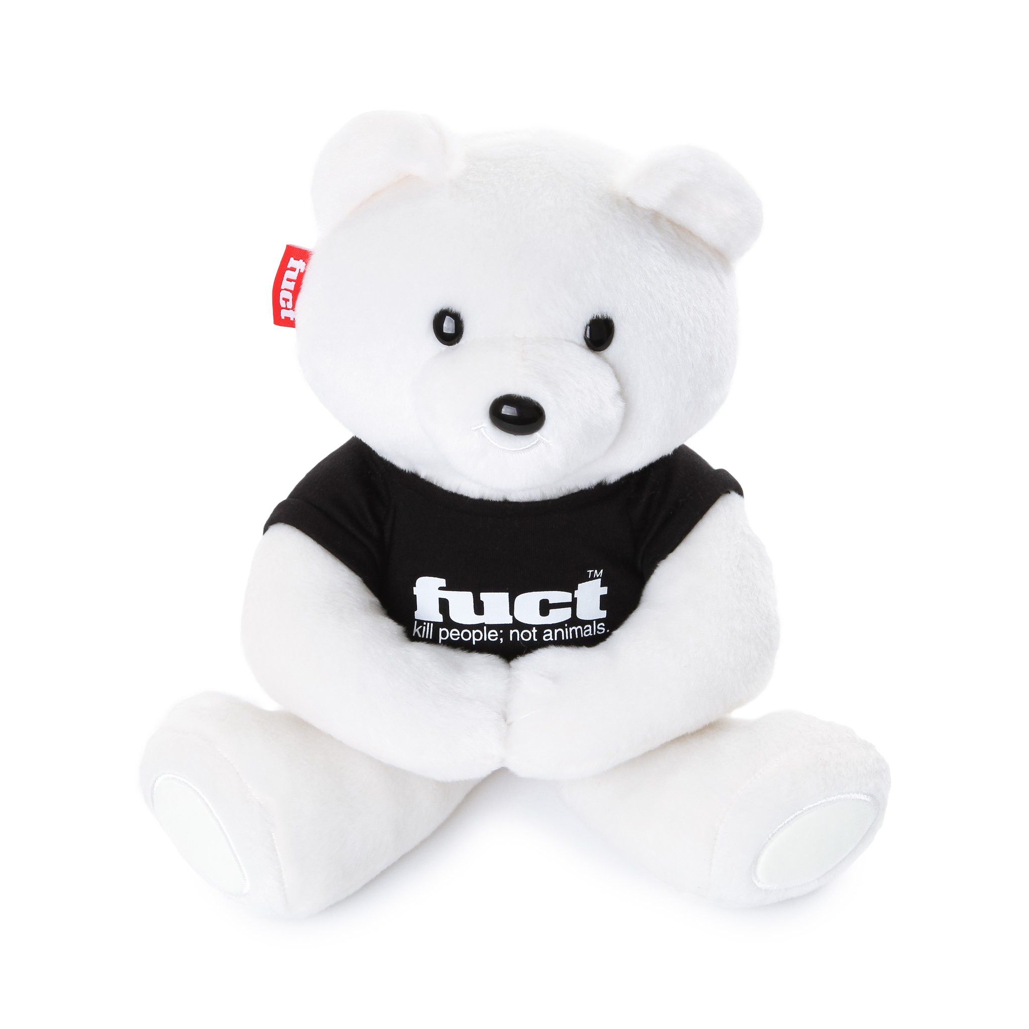 FUCT FUCT KILL PEOPLE NOT ANIMALS TEDDY BEAR Size ONE SIZE - 1 Thumbnail