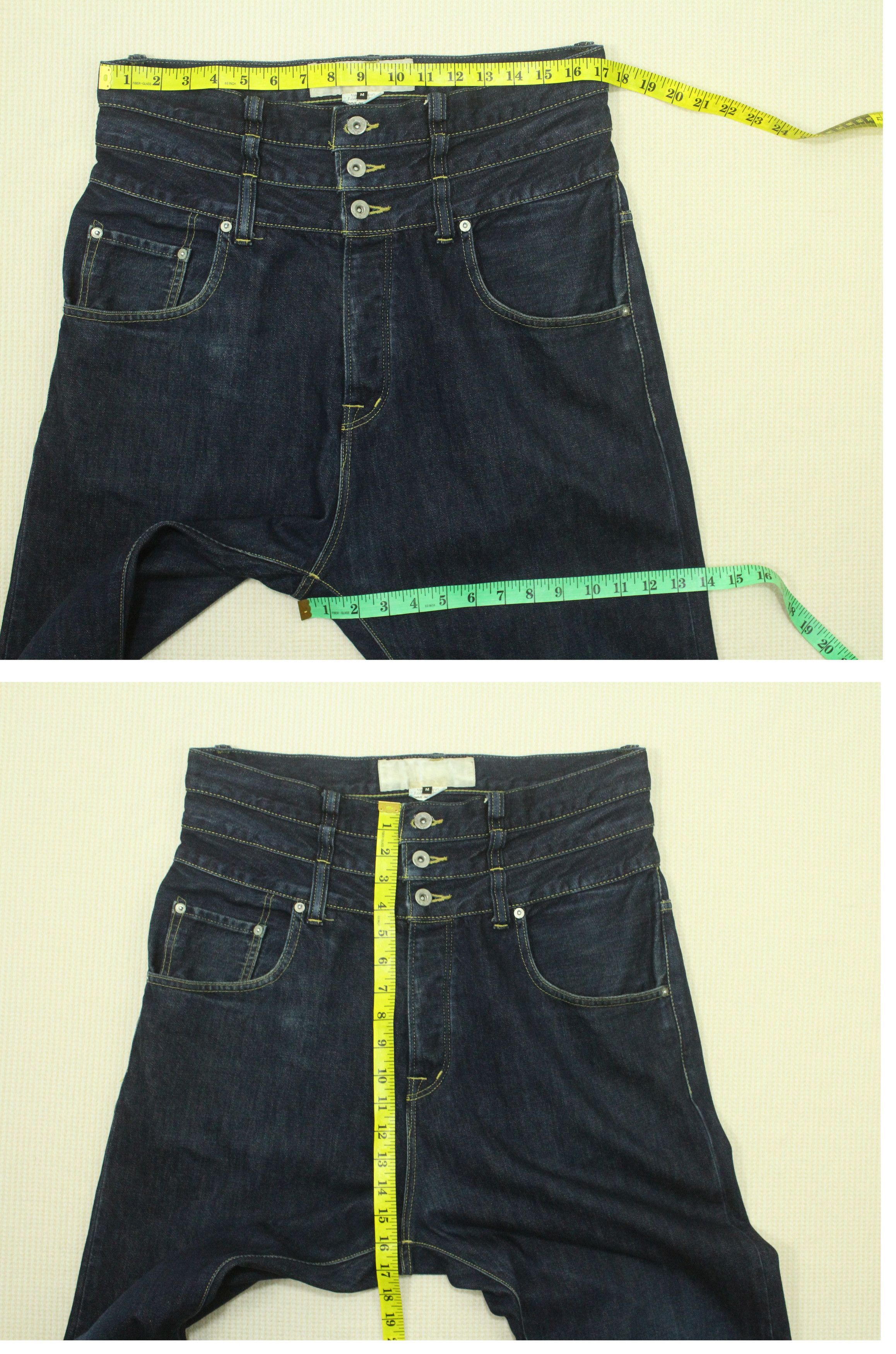 Comme des Garcons COMME DES GARCONS Denim GANRYU Triple Waist Drop Crotch Size US 34 / EU 50 - 15 Thumbnail
