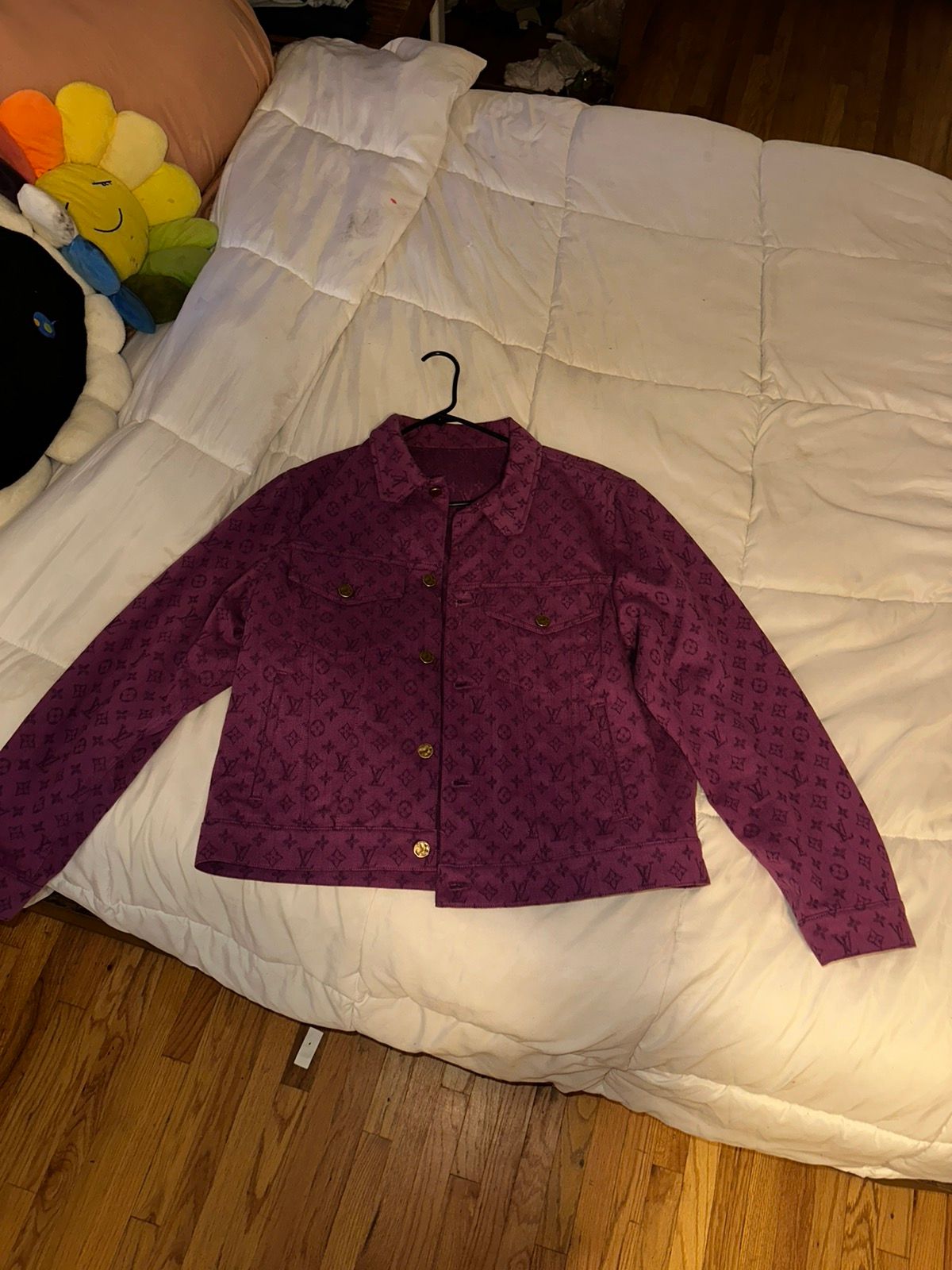 vuitton purple denim jacket