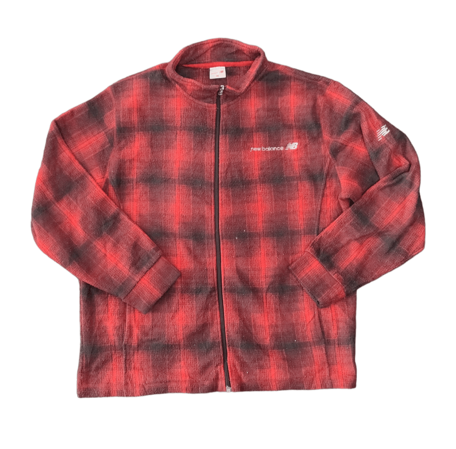 Flannel × New Balance New Balance Checkered Fleece Flannel Zipper Sweatshirt Size US XL / EU 56 / 4 - 2 Thumbnail