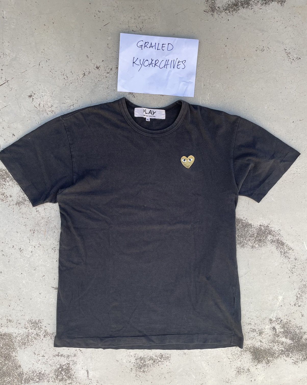 Comme des Garcons PLAY CDG PLAY GOLDEN HEART TEE Size US XL / EU 56 / 4 - 1 Thumbnail