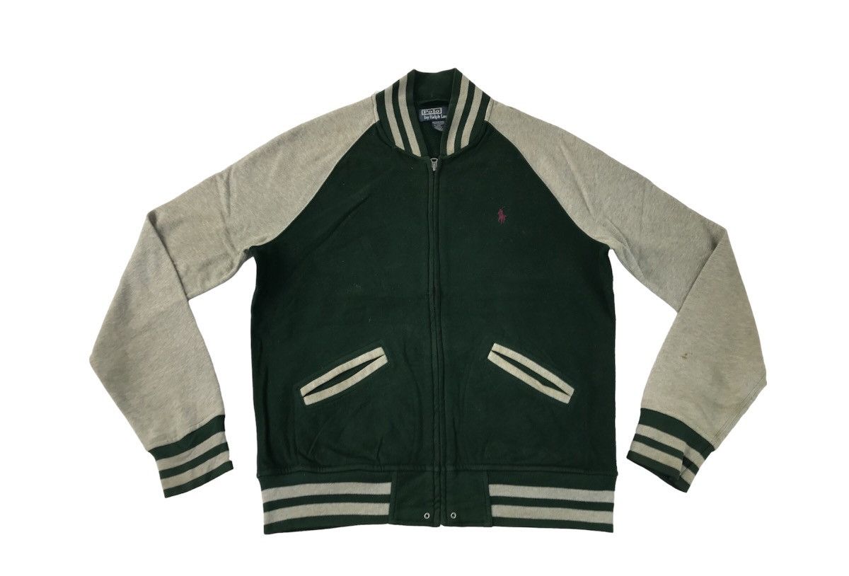 Polo Ralph Lauren × Vintage Polo by Ralph Lauren Teddy Varsity Jacket Snap Button R067j Size US M / EU 48-50 / 2 - 1 Thumbnail