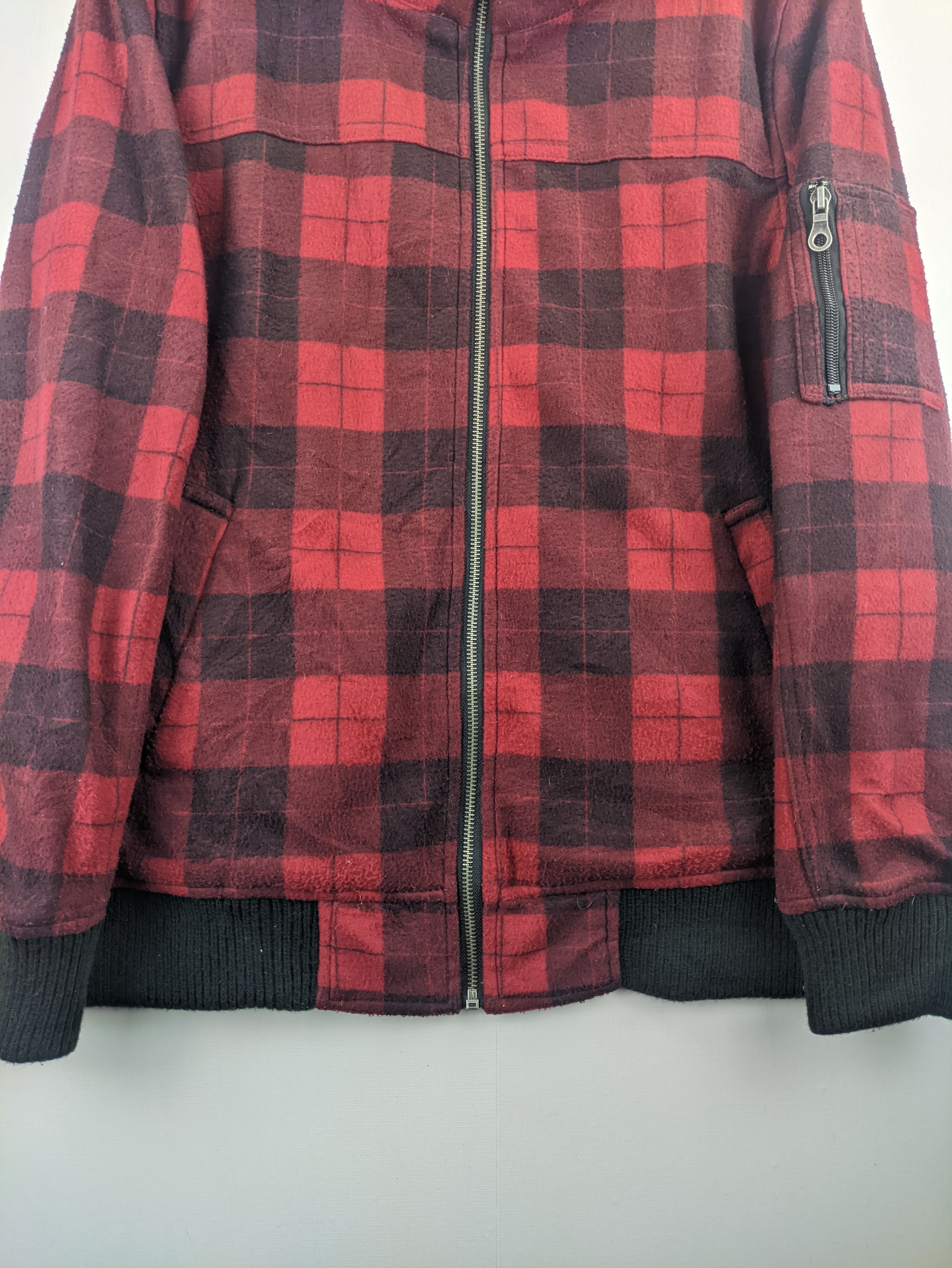 Japanese Brand Steals🔥Vintage Jacket Plaid Double Collar by Famock Size US M / EU 48-50 / 2 - 9 Thumbnail