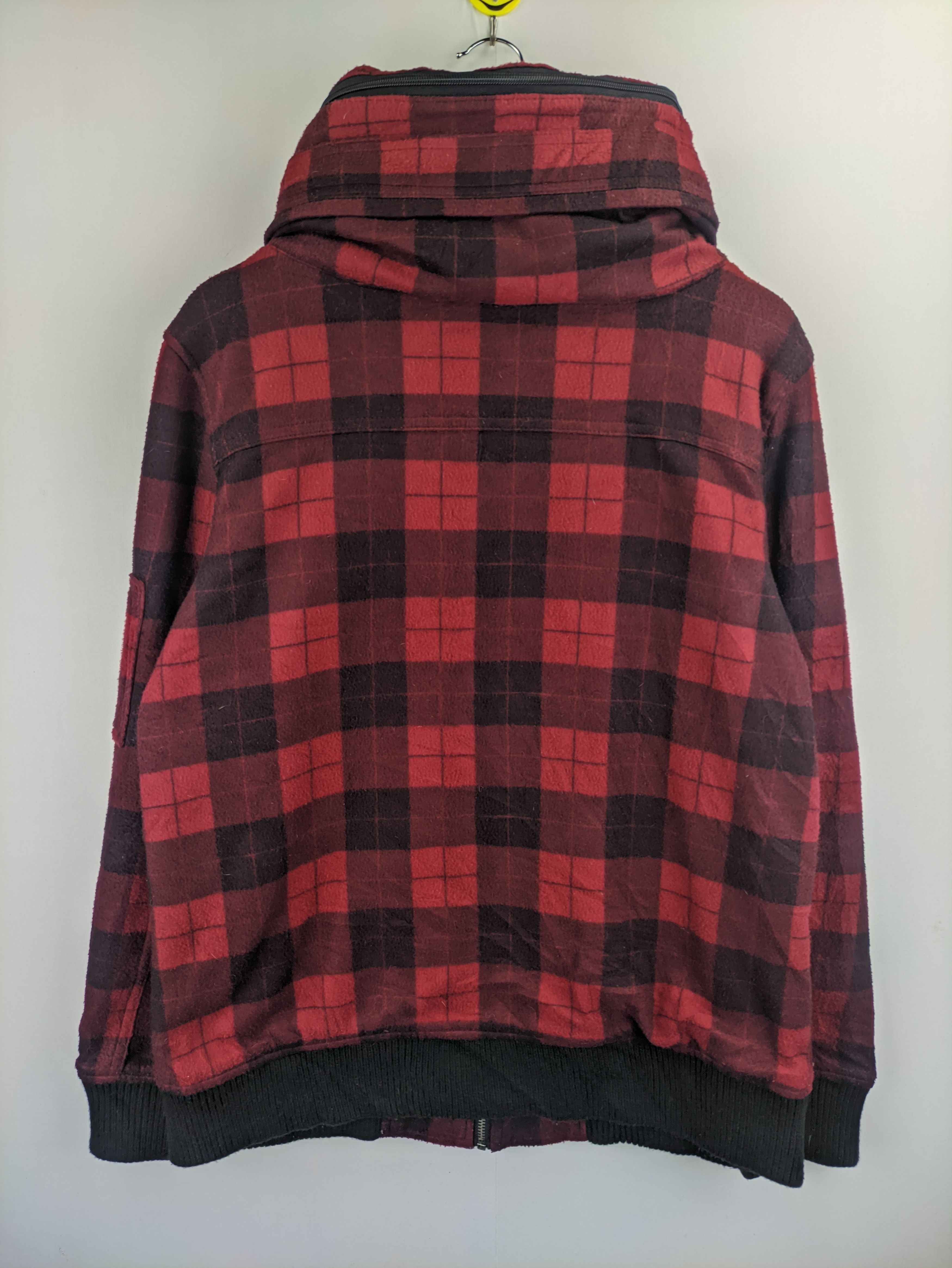 Japanese Brand Steals🔥Vintage Jacket Plaid Double Collar by Famock Size US M / EU 48-50 / 2 - 2 Thumbnail