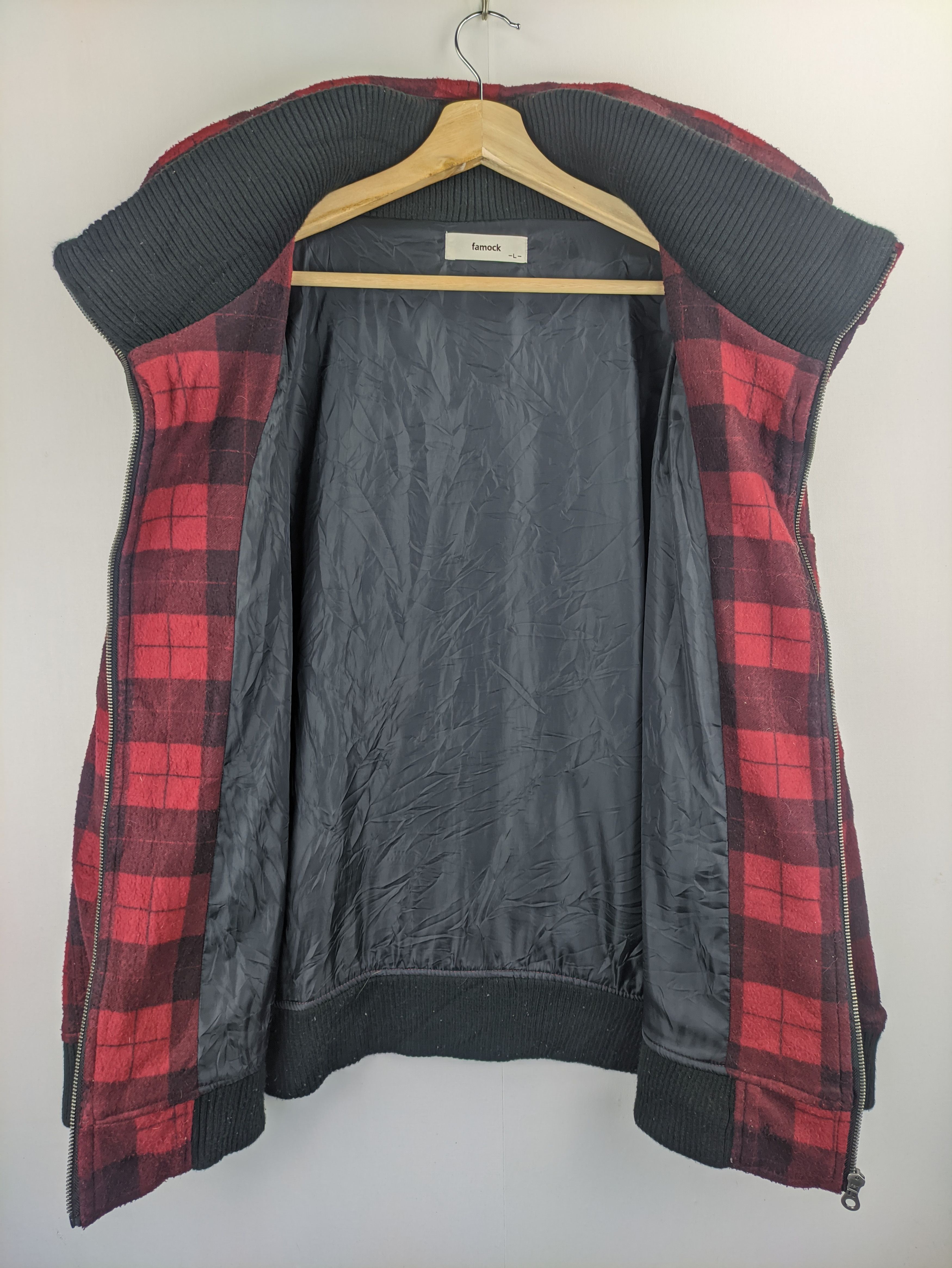 Japanese Brand Steals🔥Vintage Jacket Plaid Double Collar by Famock Size US M / EU 48-50 / 2 - 5 Thumbnail