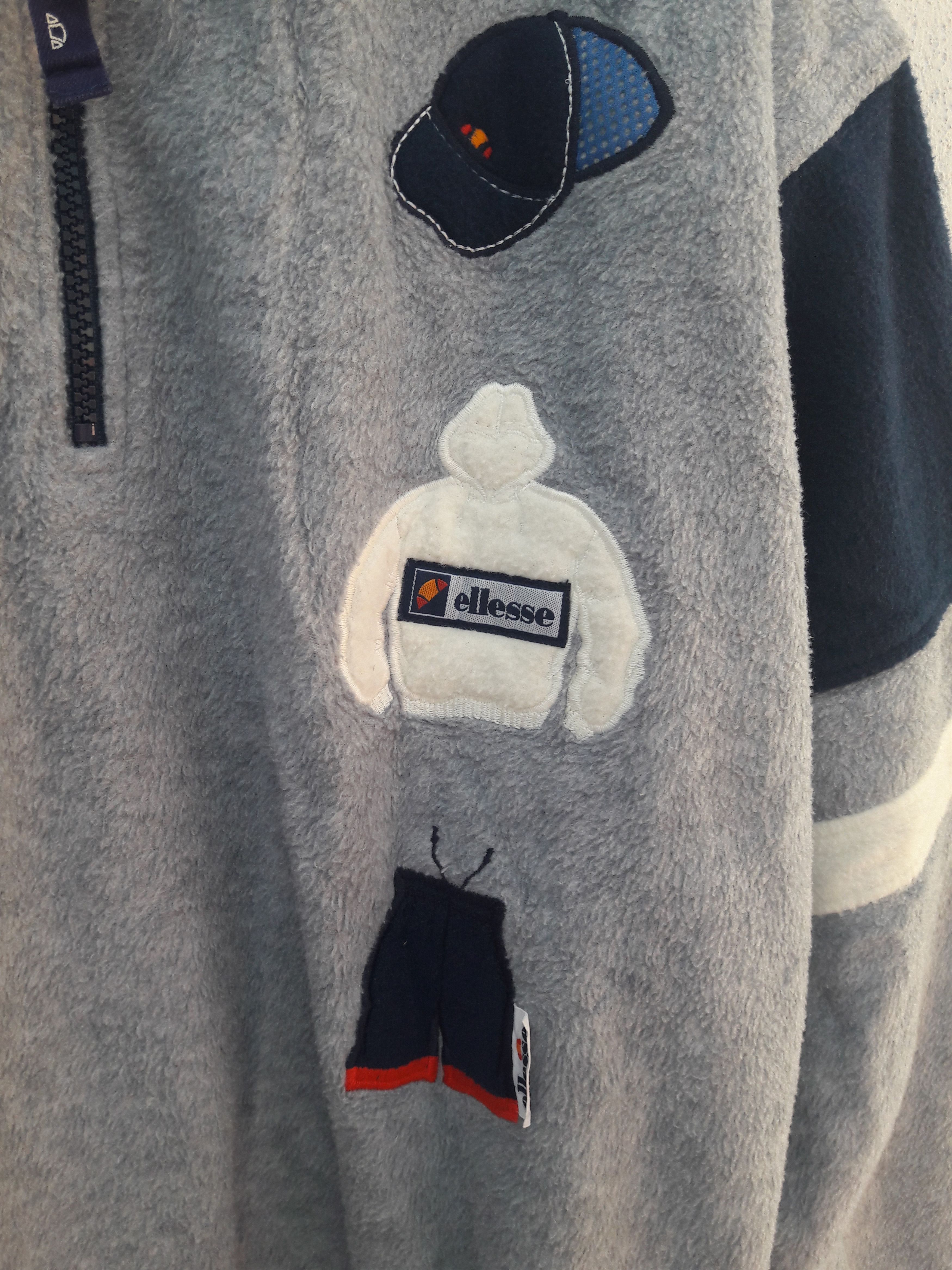 Ellesse × Vintage Vtg Ellesse Perugia Italia Dal 1959 Fleece Sweatshirt Size US L / EU 52-54 / 3 - 11 Thumbnail