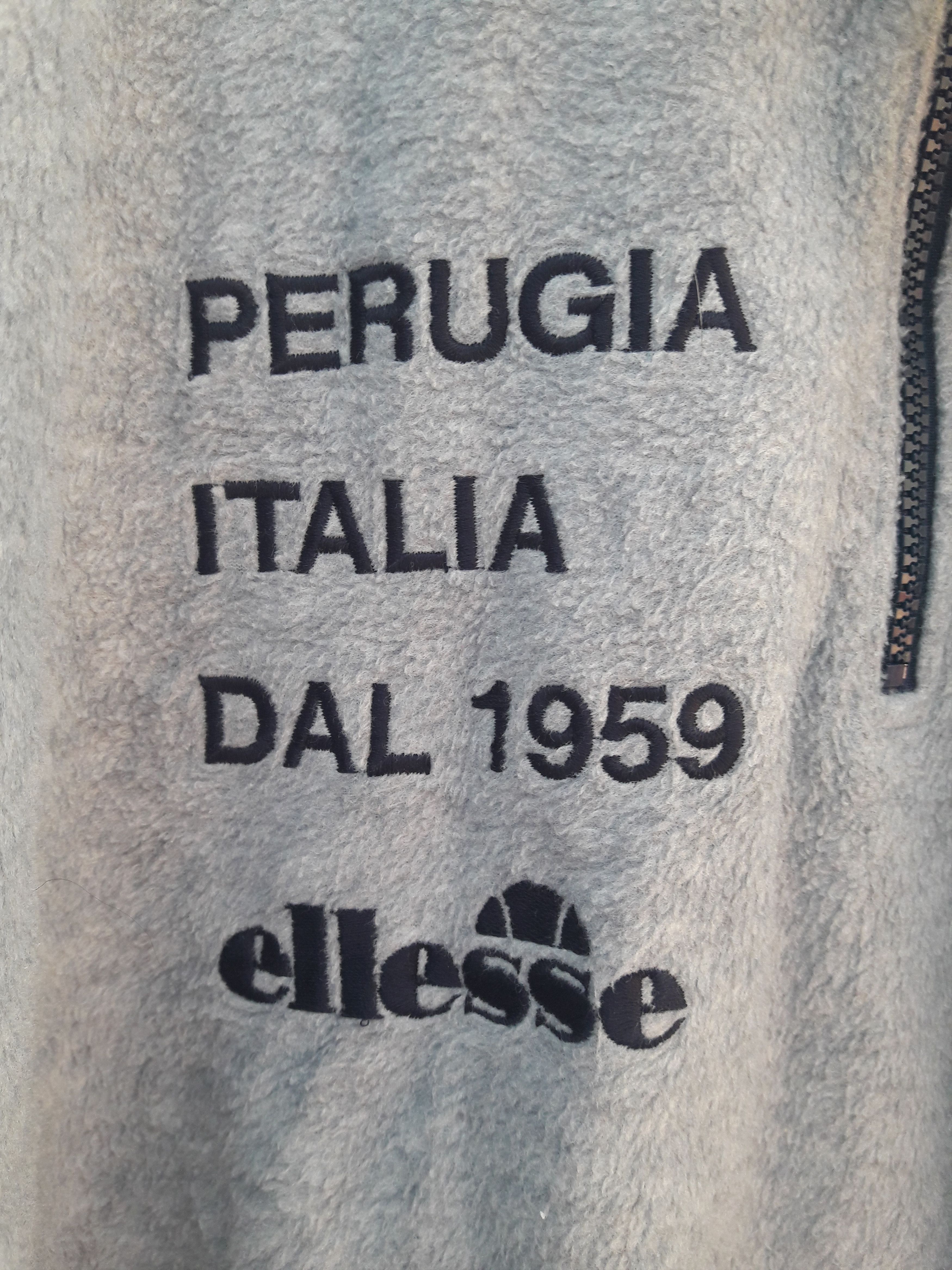 Ellesse × Vintage Vtg Ellesse Perugia Italia Dal 1959 Fleece Sweatshirt Size US L / EU 52-54 / 3 - 12 Thumbnail
