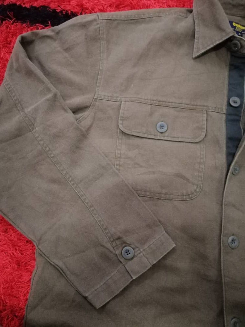 American Apparel × Oshkosh 🔥OFFER🔥Vtg Oshkosh Classic Linen American Workwear Jacket Size US L / EU 52-54 / 3 - 4 Thumbnail