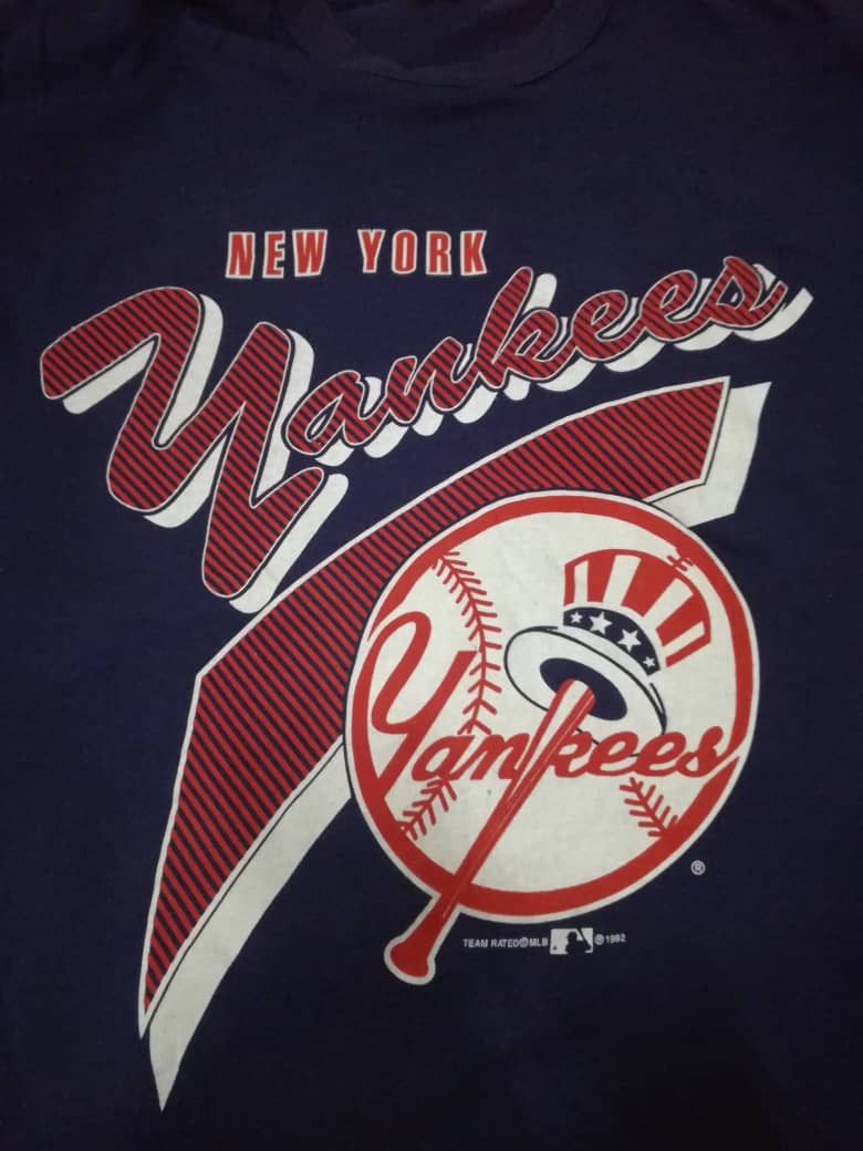 MLB × New York Yankees × Vintage 🔥GRAB🔥Vtg 90s New York Yankees Team Rated 1992 Size US L / EU 52-54 / 3 - 1 Thumbnail
