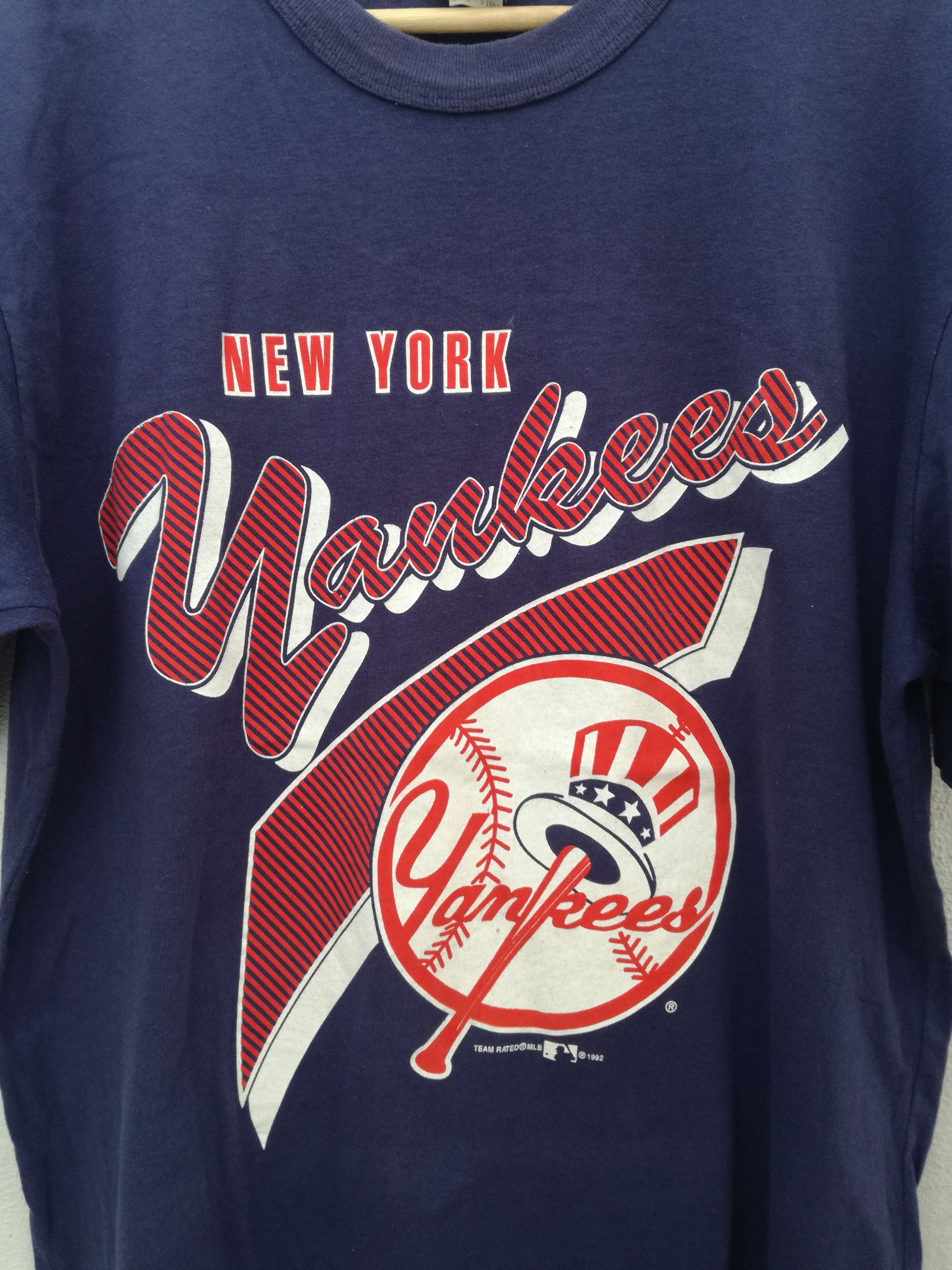 MLB × New York Yankees × Vintage 🔥GRAB🔥Vtg 90s New York Yankees Team Rated 1992 Size US L / EU 52-54 / 3 - 15 Thumbnail