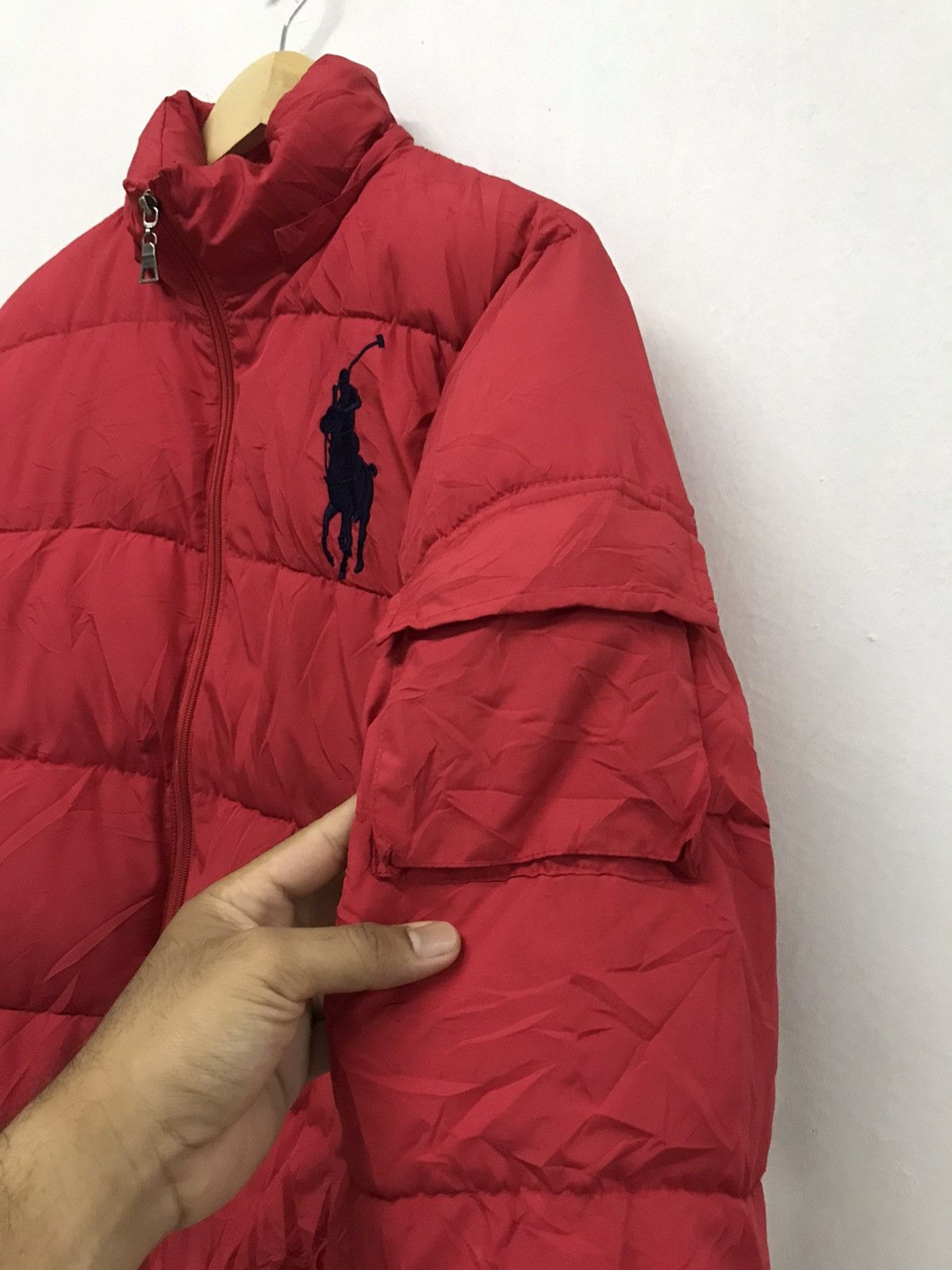 Polo Ralph Lauren Vintage Polo Ralph Lauren Puffer Bomber Jacket Red Size US S / EU 44-46 / 1 - 7 Thumbnail