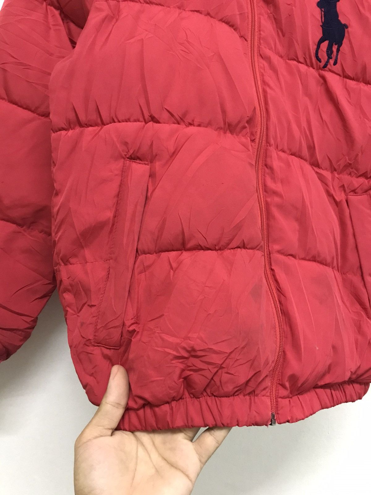 Polo Ralph Lauren Vintage Polo Ralph Lauren Puffer Bomber Jacket Red Size US S / EU 44-46 / 1 - 12 Thumbnail