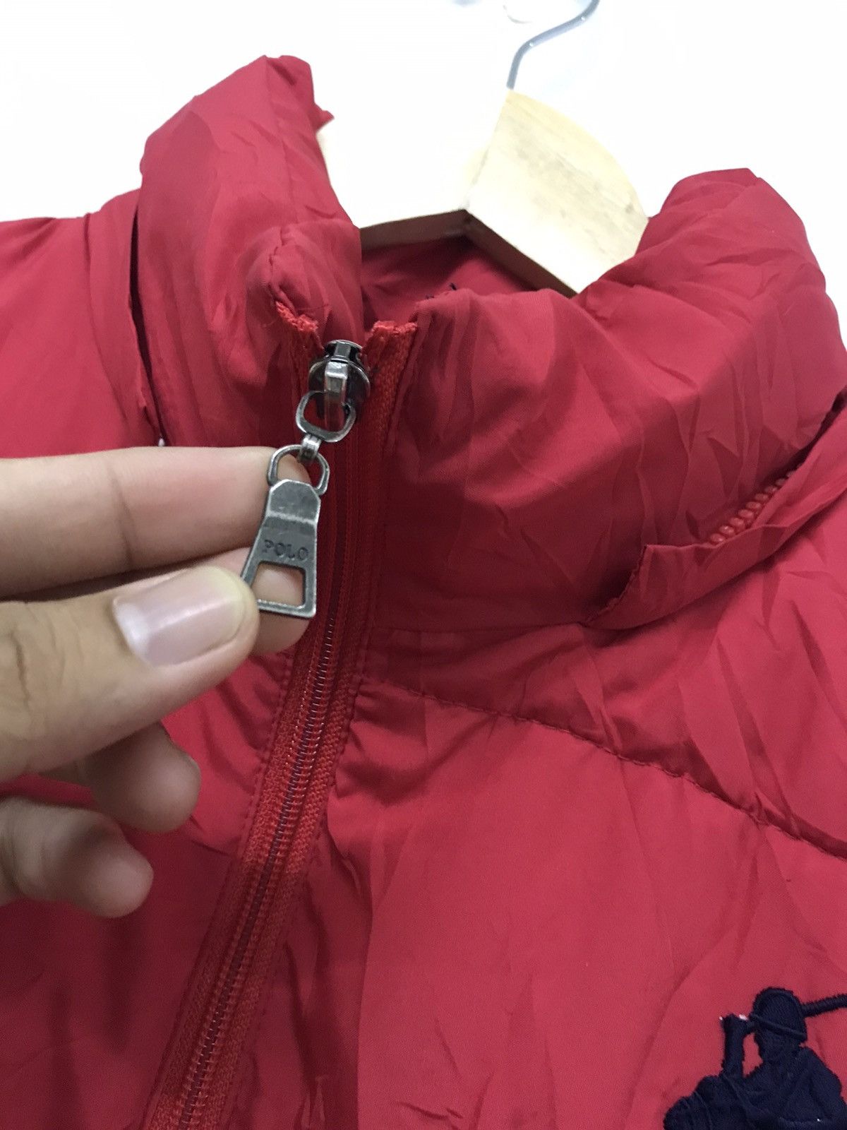 Polo Ralph Lauren Vintage Polo Ralph Lauren Puffer Bomber Jacket Red Size US S / EU 44-46 / 1 - 10 Thumbnail