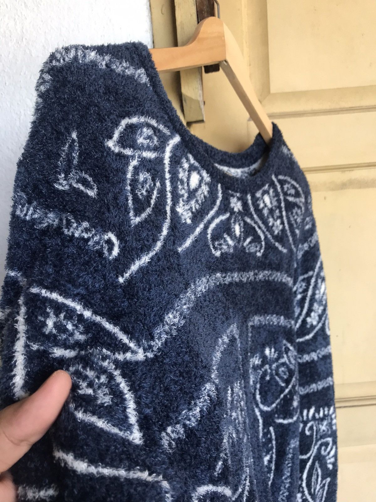 Japanese Brand Urban Research Paisley Mohair Knitwear Sweater Like Kapital Size US M / EU 48-50 / 2 - 15 Thumbnail