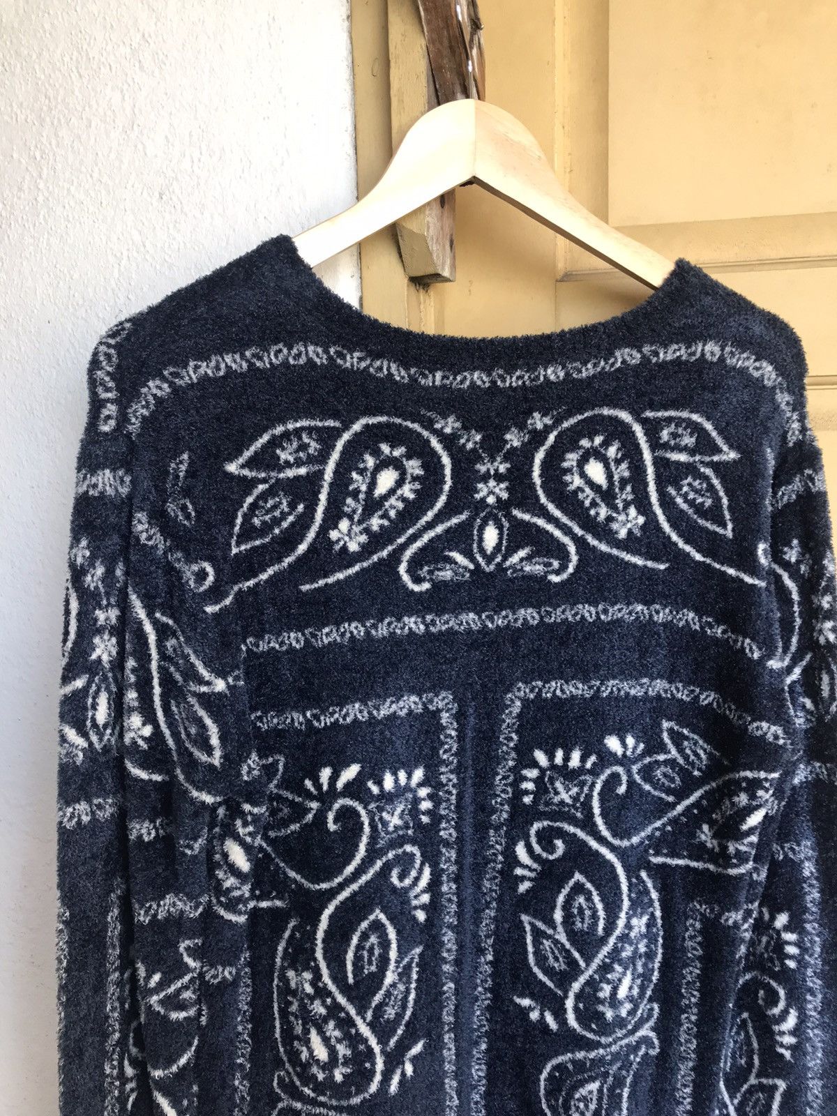 Japanese Brand Urban Research Paisley Mohair Knitwear Sweater Like Kapital Size US M / EU 48-50 / 2 - 16 Thumbnail
